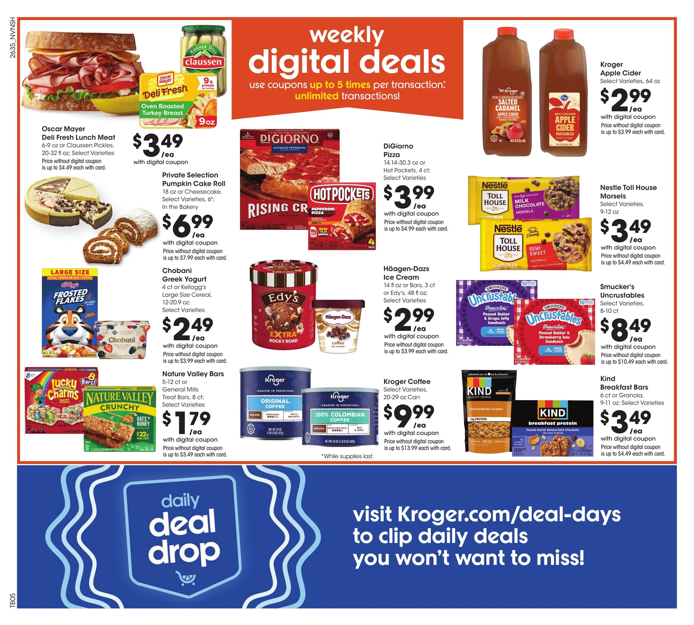 Kroger (Bell Buckle-Unionville Area, TN) Weekly Ad September 30 - October 6, 2026