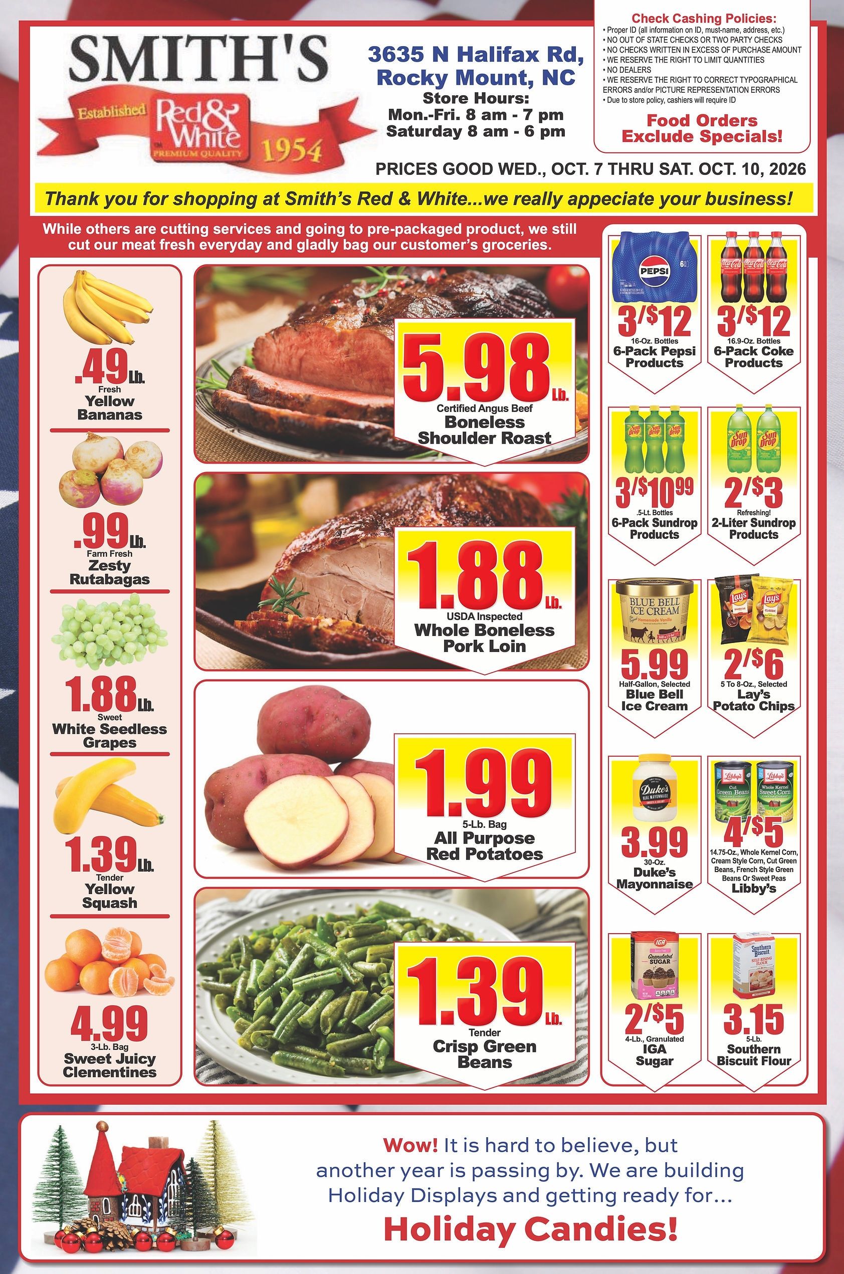 Smith's Red & White Weekly Ad October 7 - 13, 2026