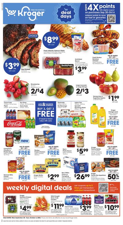 Kroger (College Grove Area, TN) Weekly Ad September 30 - October 6, 2026