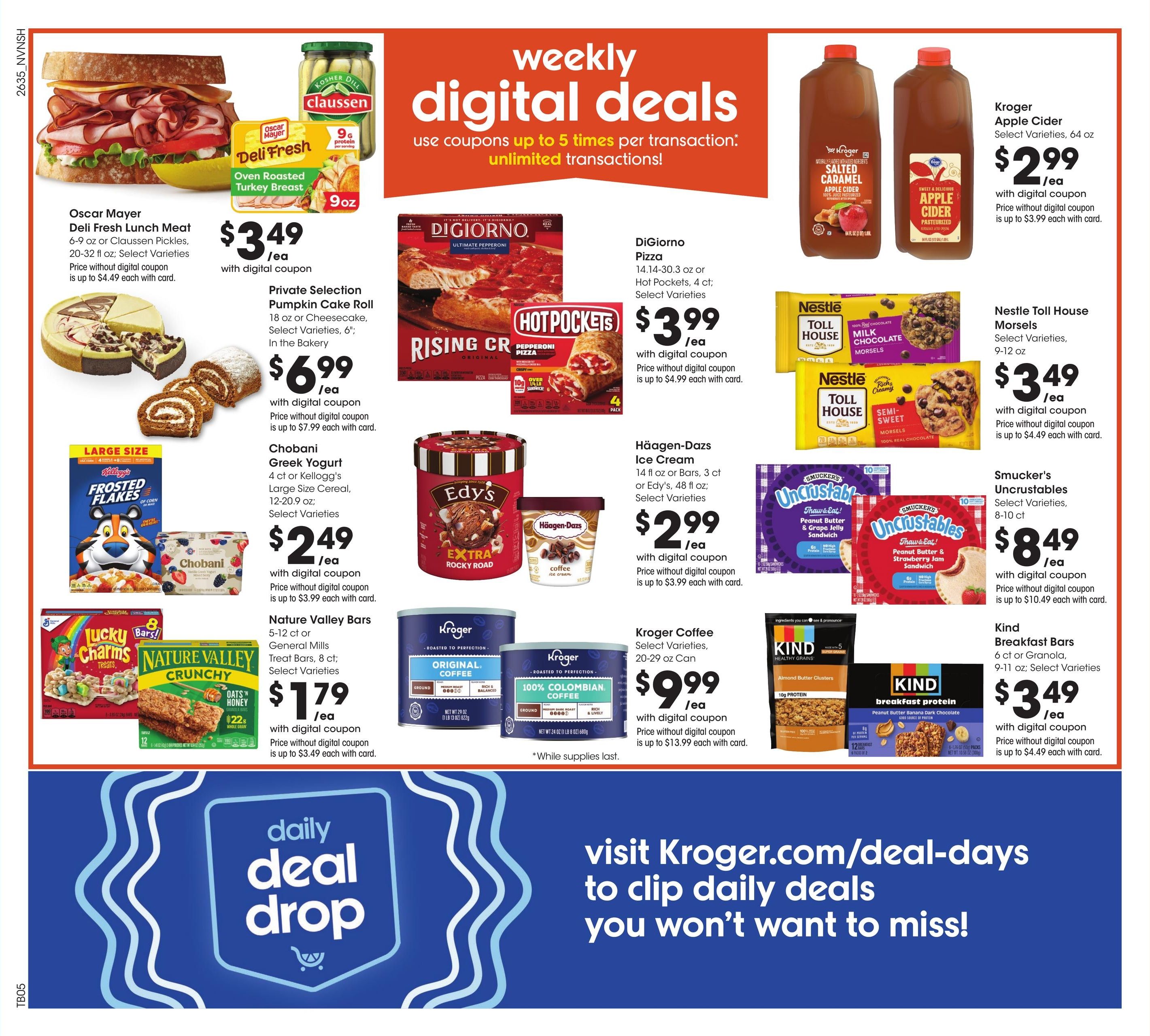 Kroger (Cottontown Area, TN) Weekly Ad September 30 - October 6, 2026