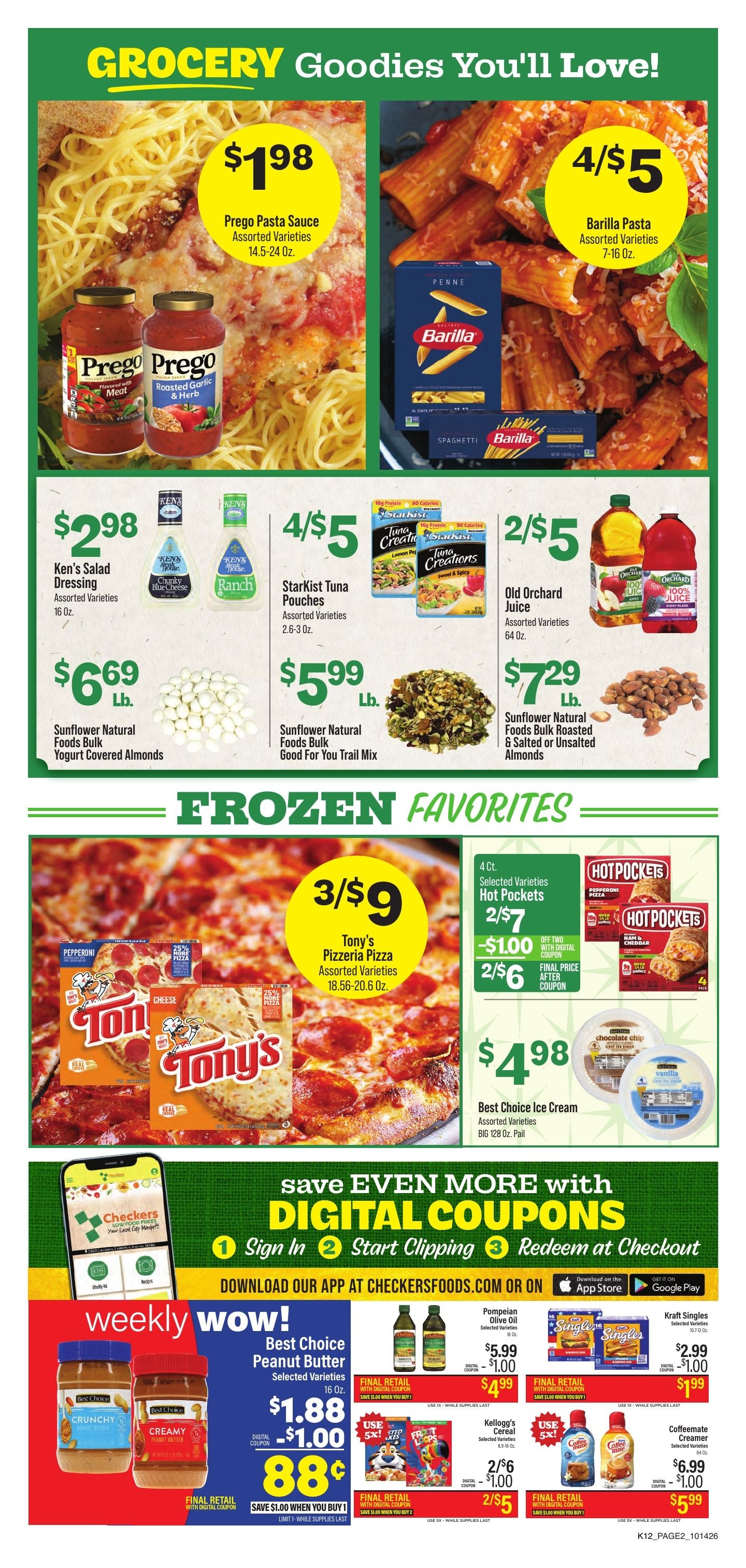 Checkers Foods Weekly Ad October 14 - 20, 2026