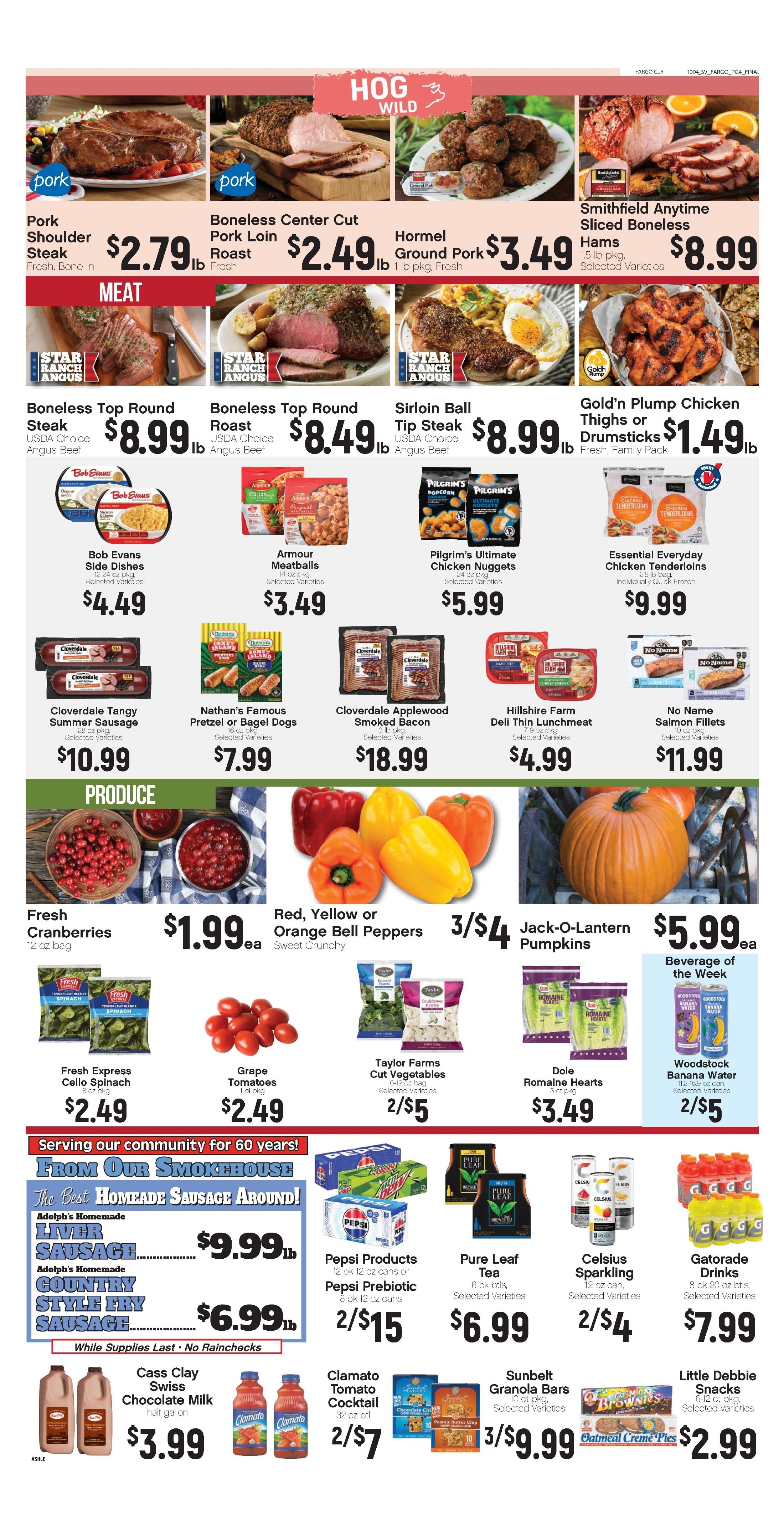 Ashley Supervalu Weekly Ad October 5 - 11, 2026
