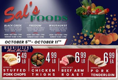 Sal's Food Center Weekly Ad October 5 - 11, 2026