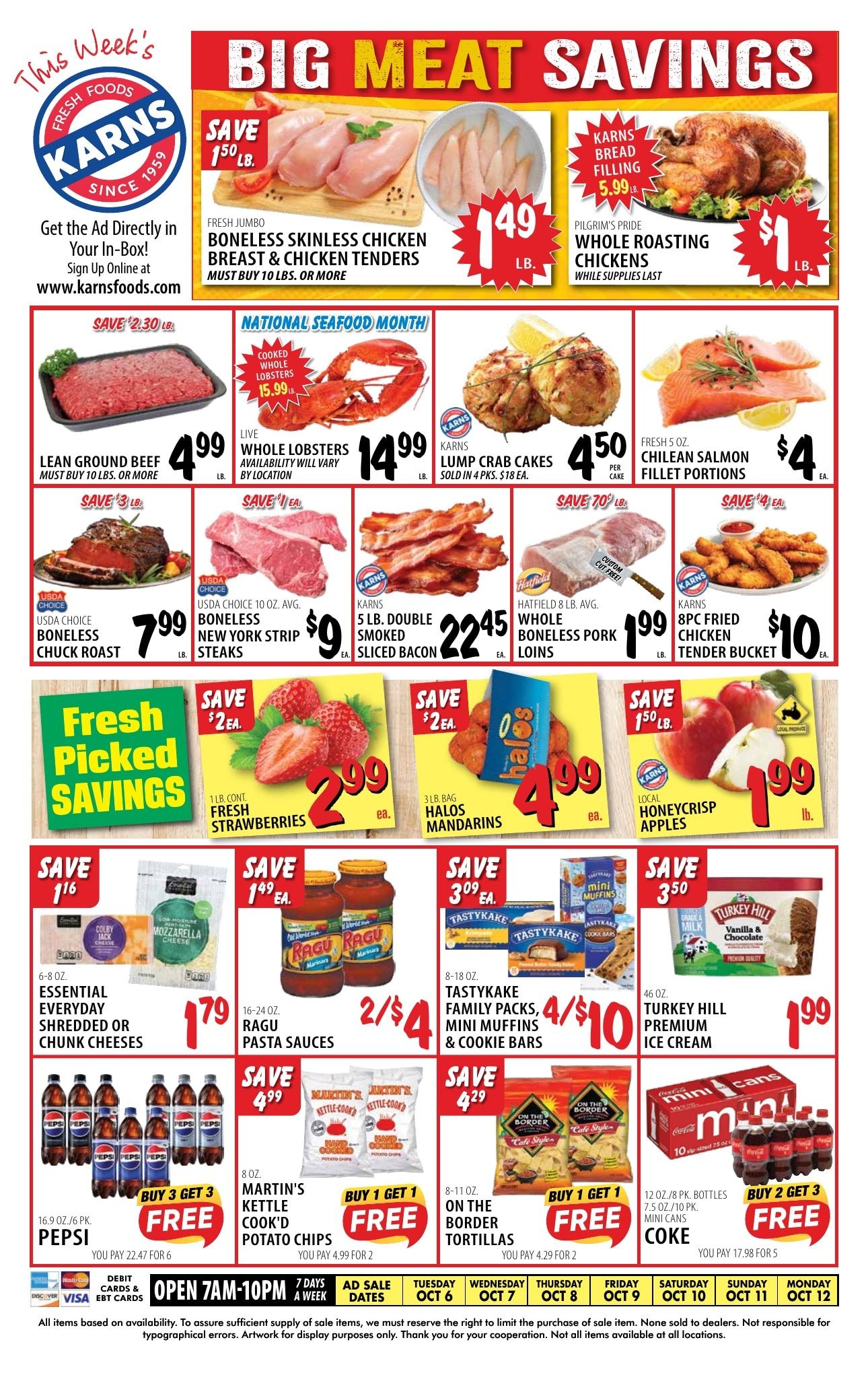Karns Foods Weekly Ad October 5 - 12, 2026