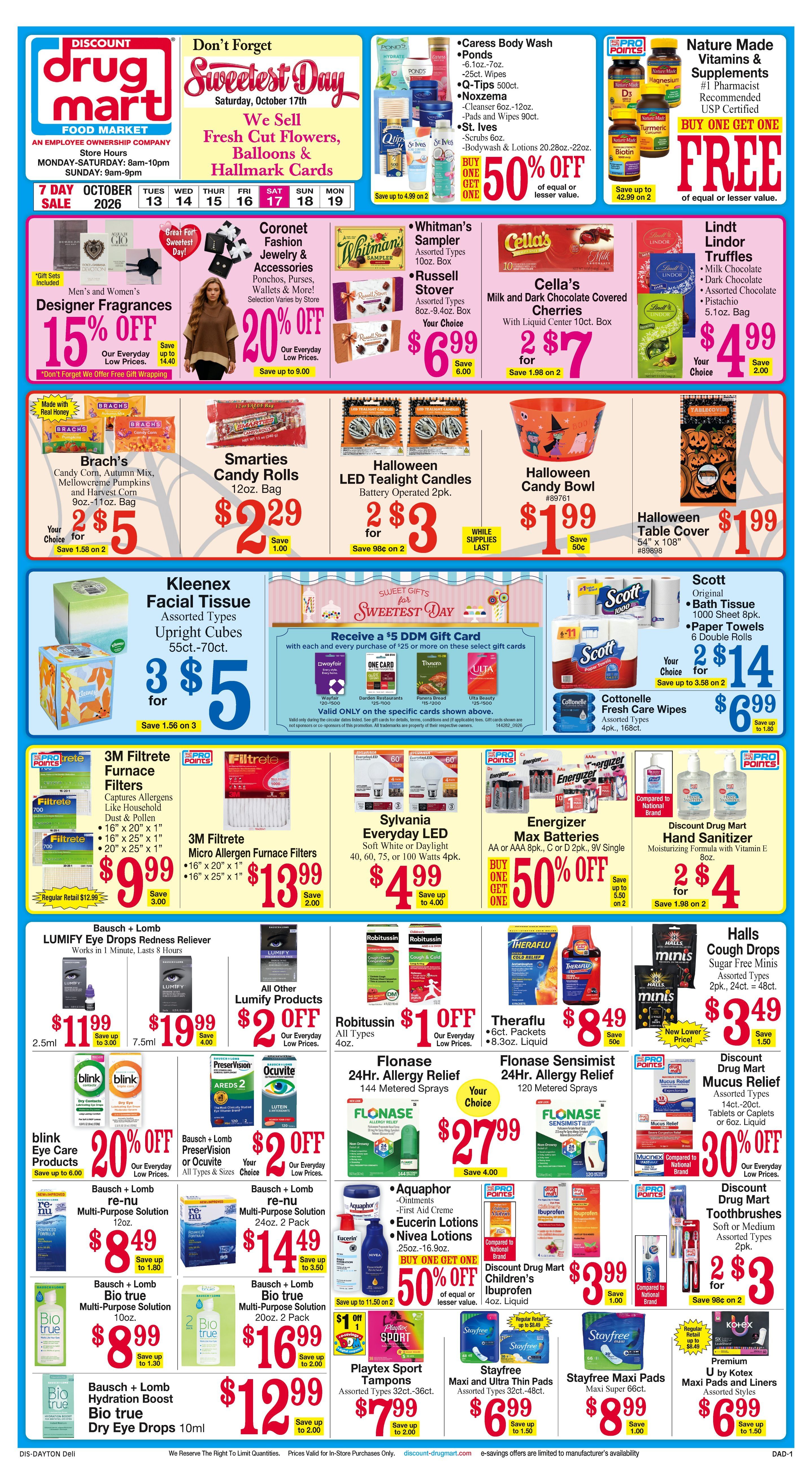 Discount Drug Mart (Ohio) Weekly Ad October 14 - 20, 2026