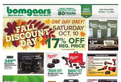 Bomgaars Weekly Ad October 7 - 12, 2026