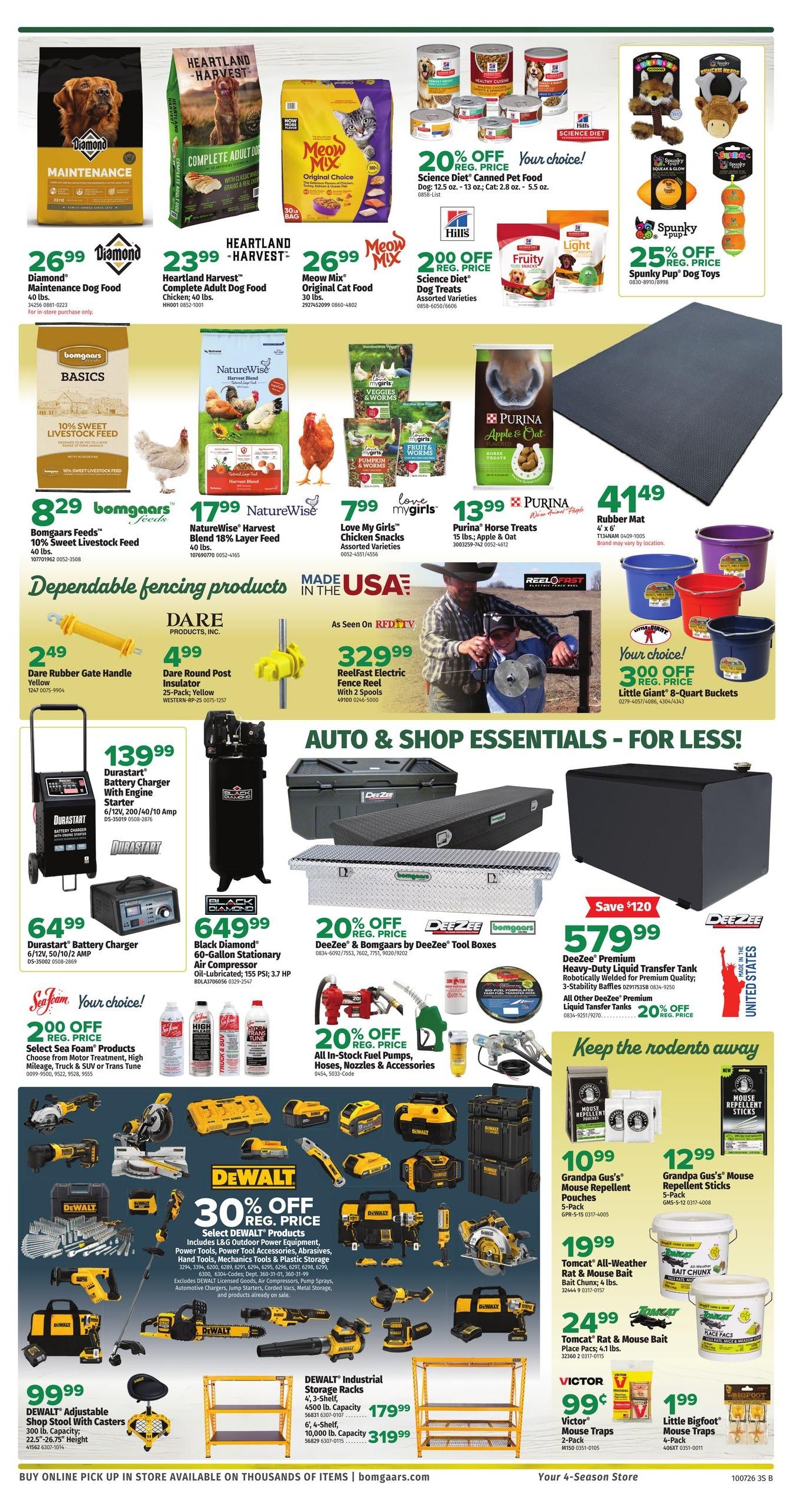 Bomgaars Weekly Ad October 7 - 12, 2026