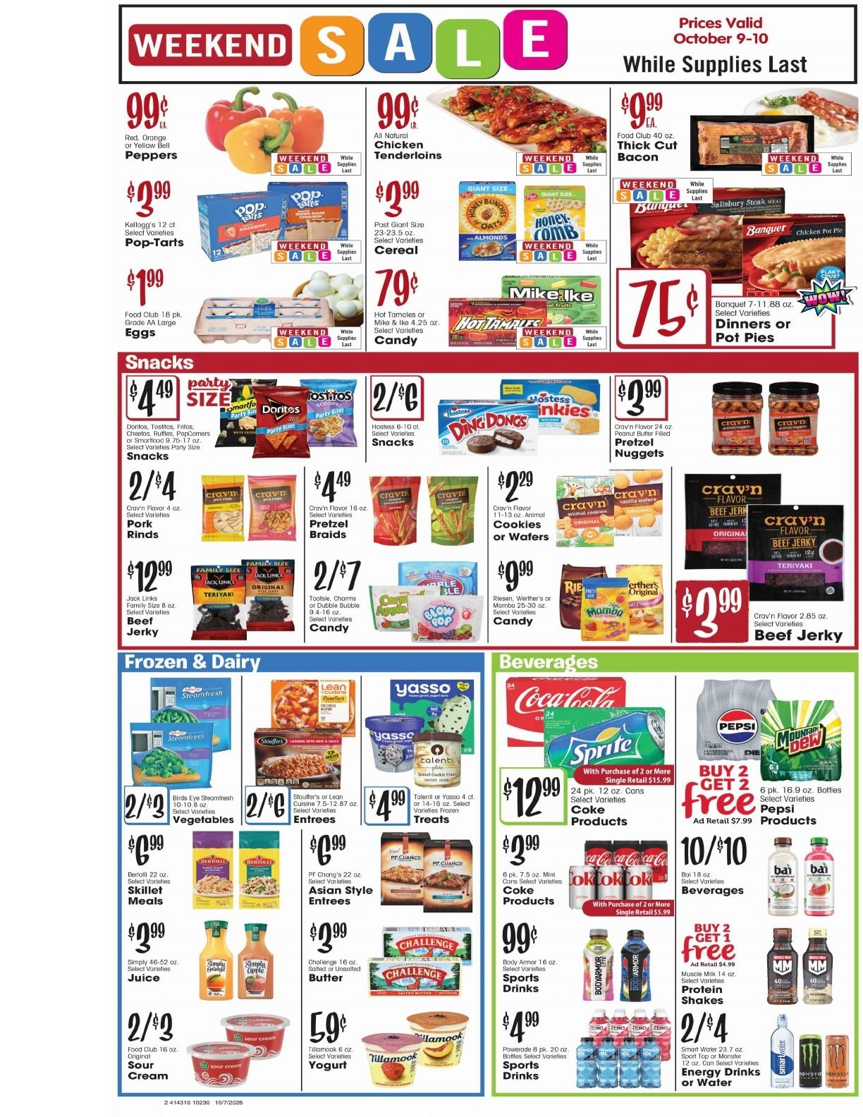 Barrett's Foodtown Weekly Ad October 7 - 13, 2026