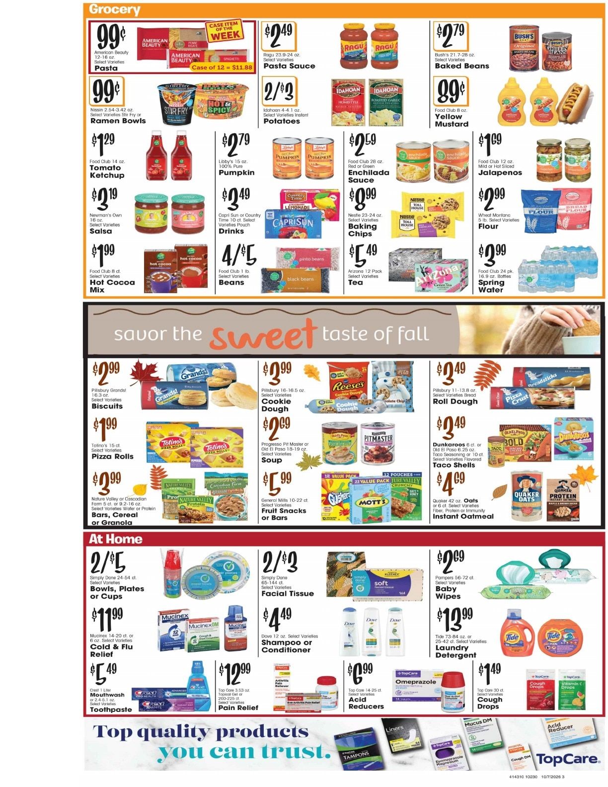 Barrett's Foodtown Weekly Ad October 7 - 13, 2026