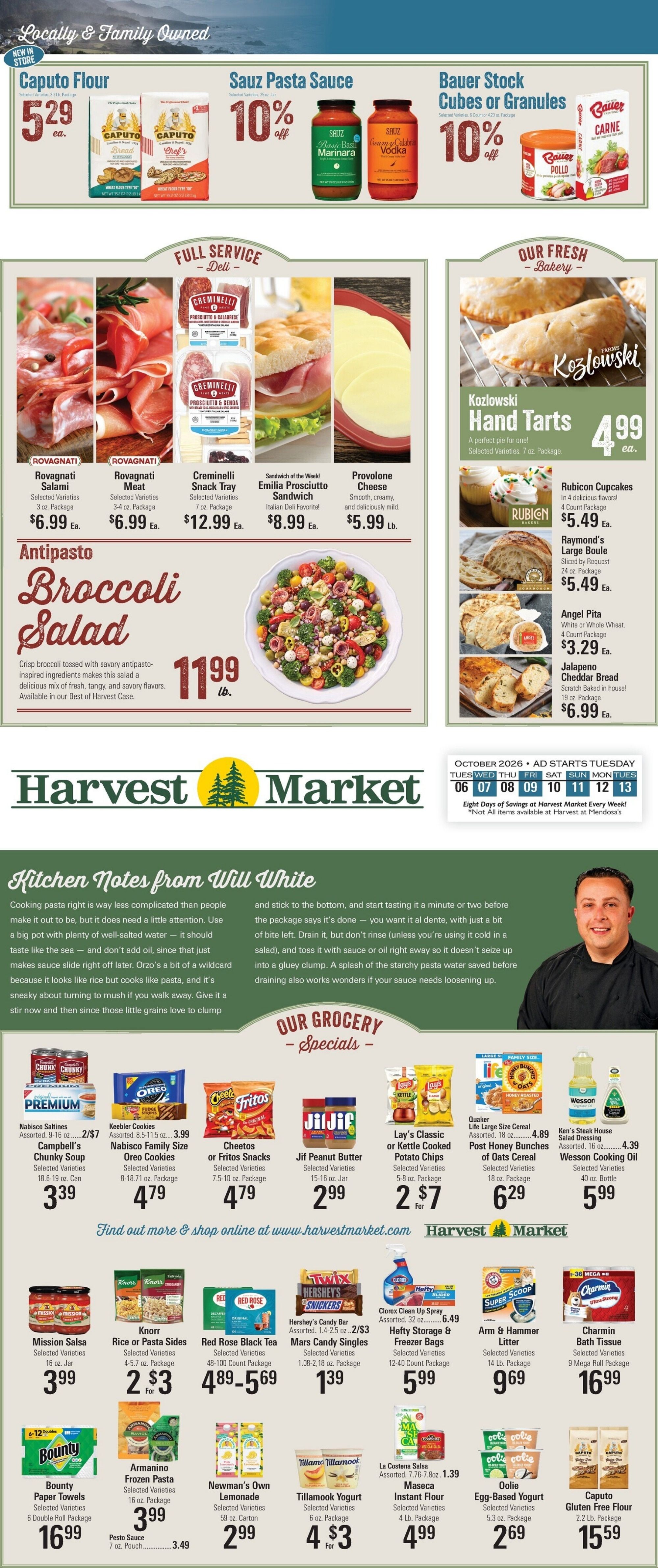 Harvest Market Fort Bragg Weekly Ad October 6 - 13, 2026