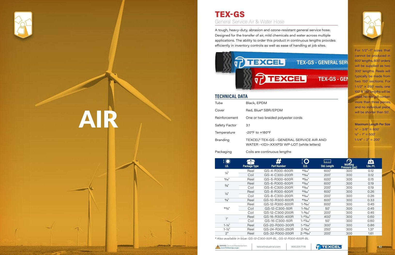 Texcel Industrial Hose Catalog Weekly Ad January 1 - December 31, 2026