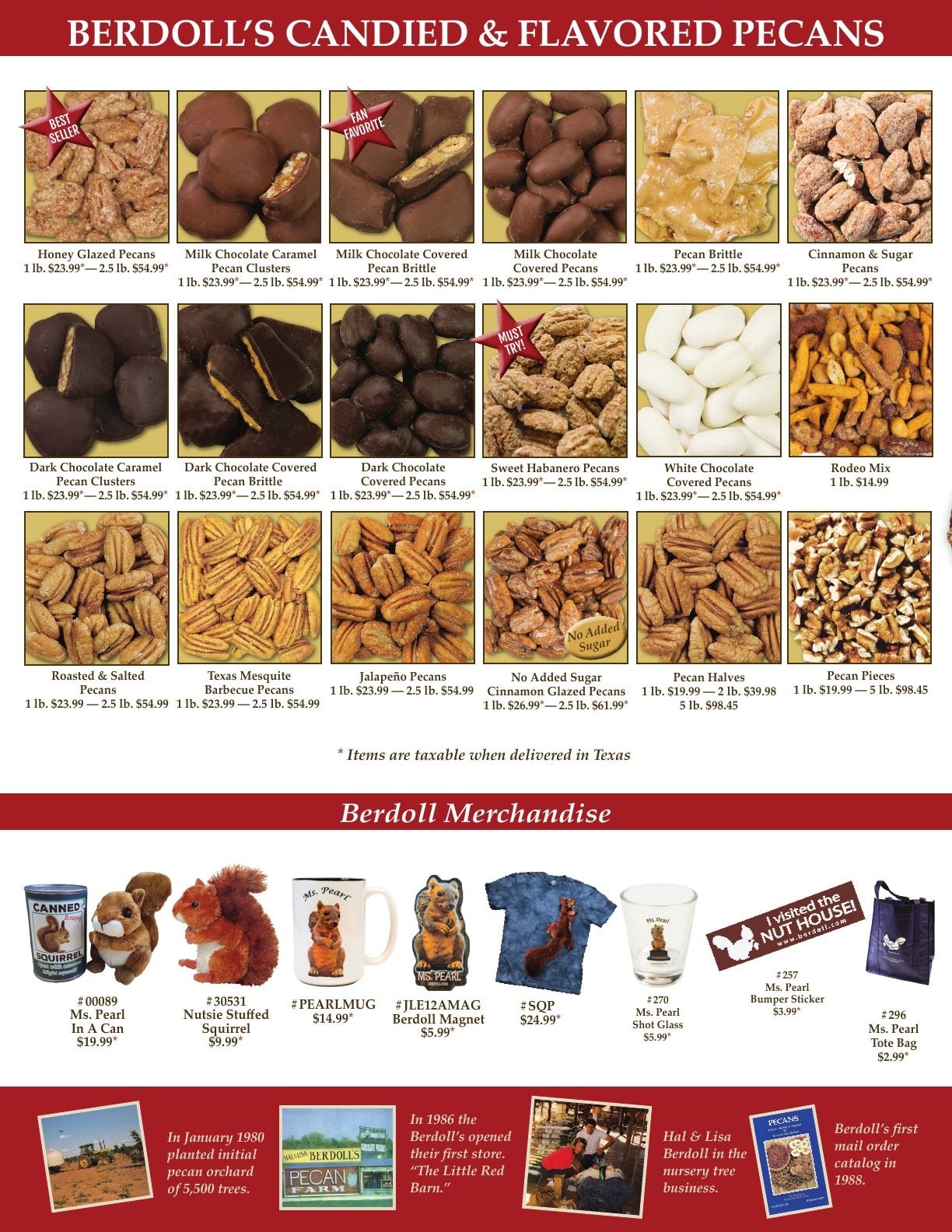 Berdoll Pecan Farm 2026-2027 Catalog Weekly Ad August 31, 2026 - December 31, 2027