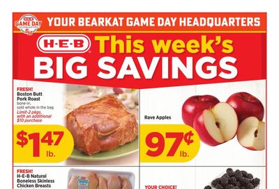 H-E-B (Bedias Area, TX) Weekly Ad October 7 - 13, 2026