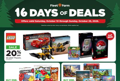 Fleet Farm Preview Weekly Ad October 10 - 25, 2026