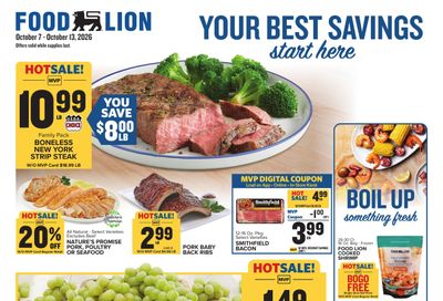 Food Lion (Helen Area, GA) Weekly Ad October 7 - 13, 2026