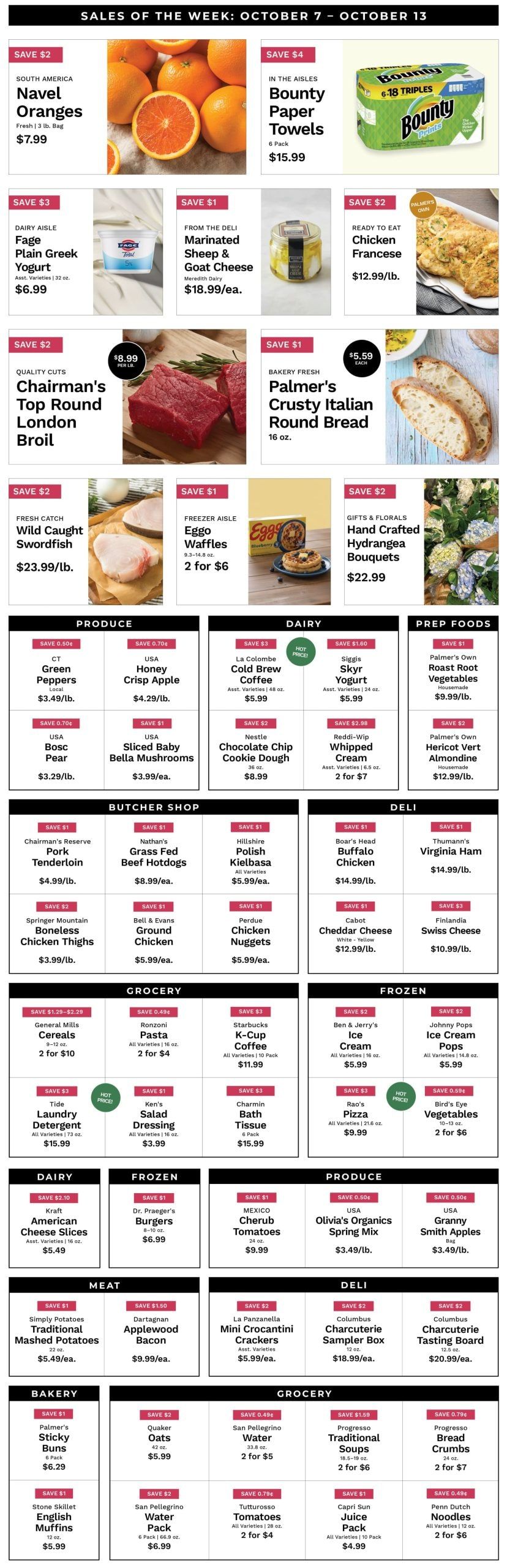 Palmer's Supermarket IGA Sales of the Week Weekly Ad October 7 - 13, 2026