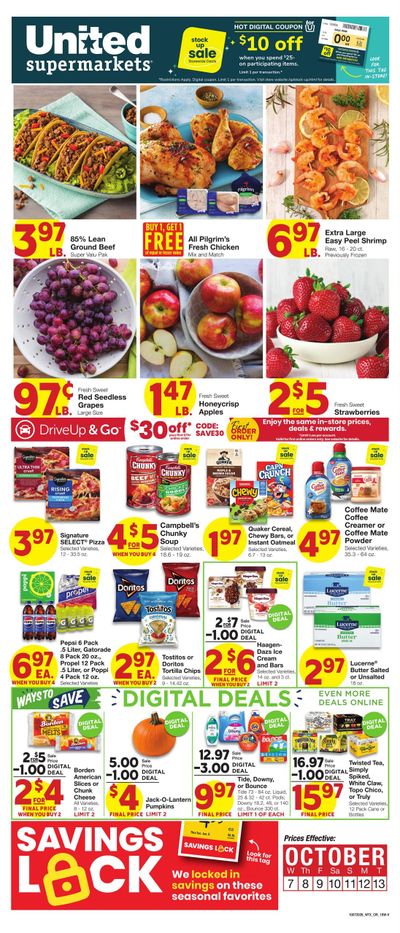United Supermarkets (Bangs Area, TX) Weekly Ad October 7 - 13, 2026