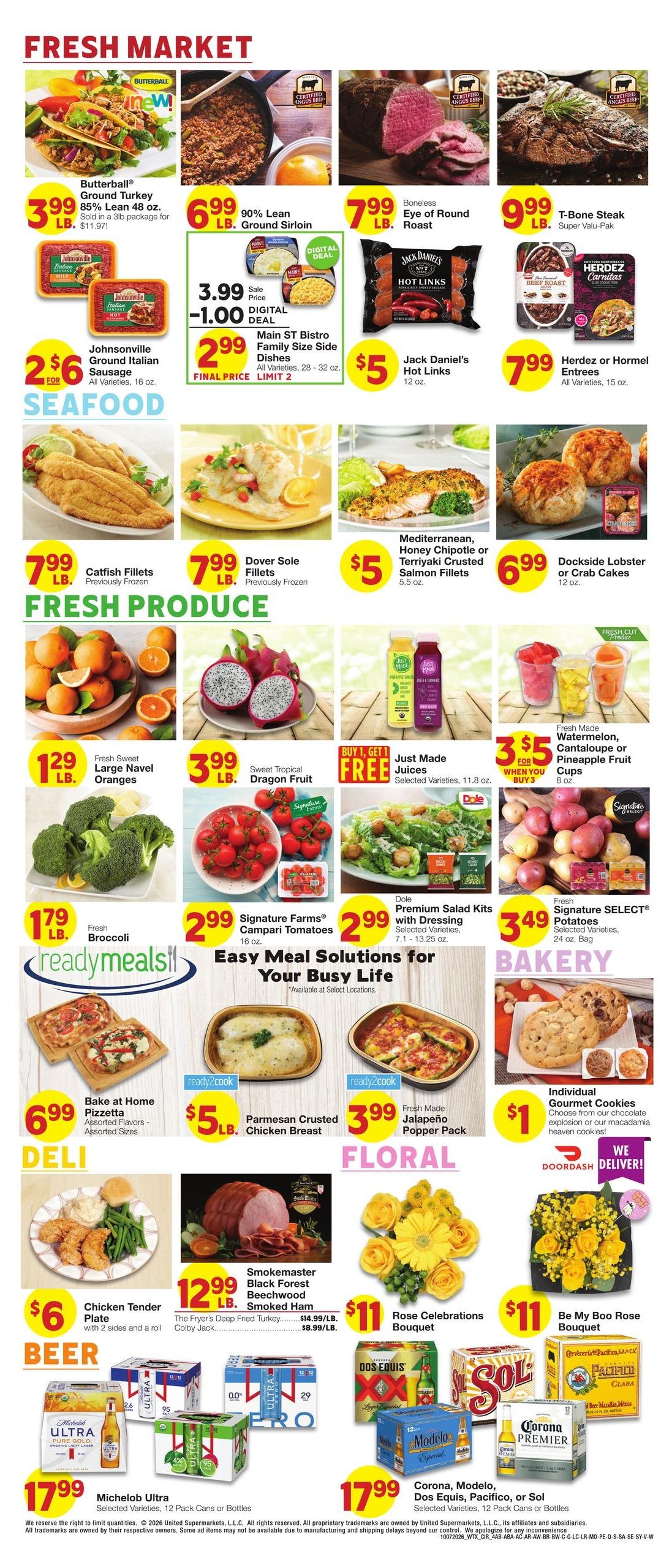 United Supermarkets (Bangs Area, TX) Weekly Ad October 7 - 13, 2026