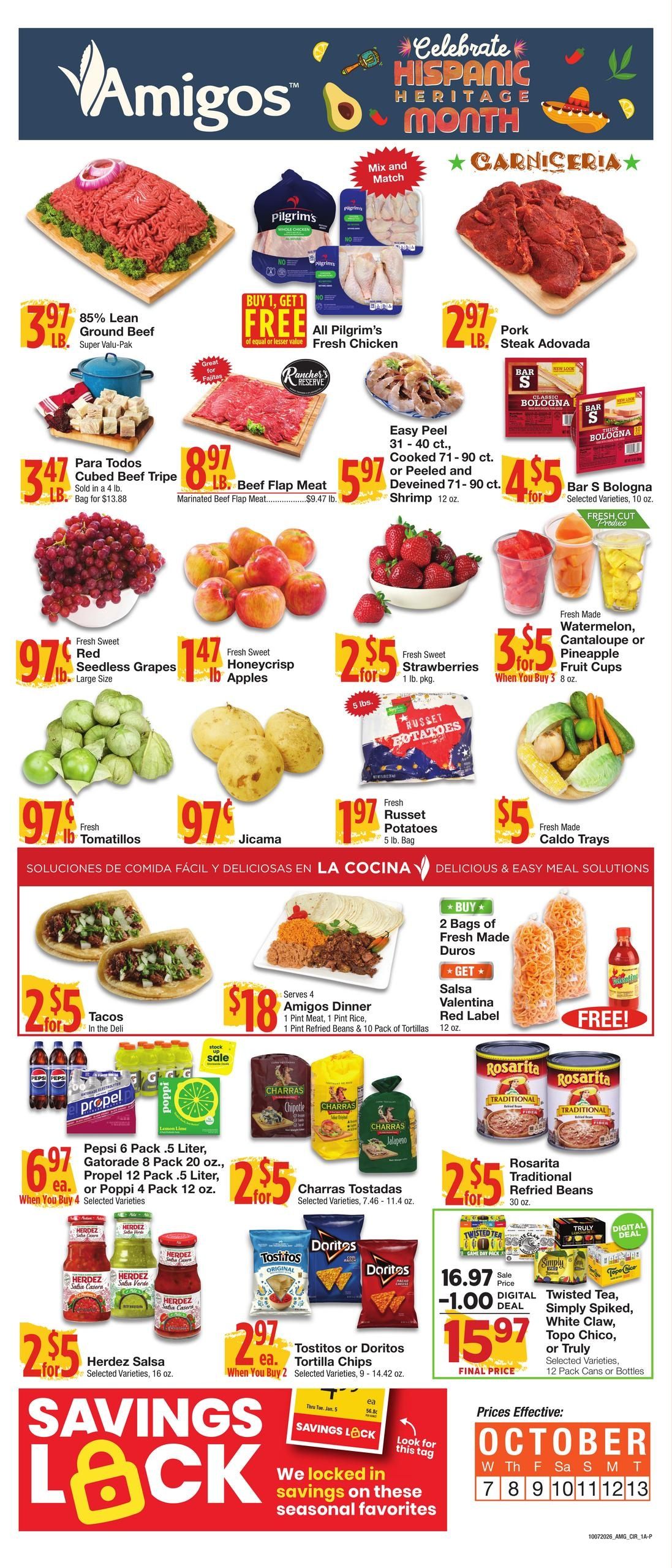 Amigos United (Amarillo Area, TX) Weekly Ad October 7 - 13, 2026