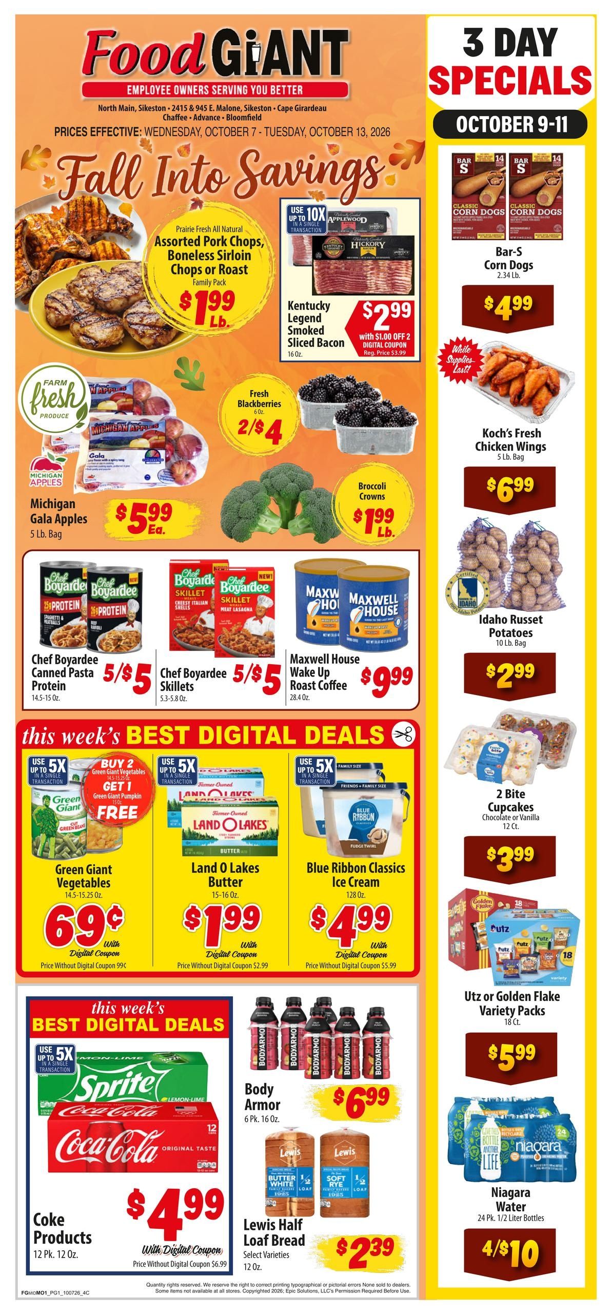 Food Giant (Jackson Area, TN) Weekly Ad October 7 - 13, 2026