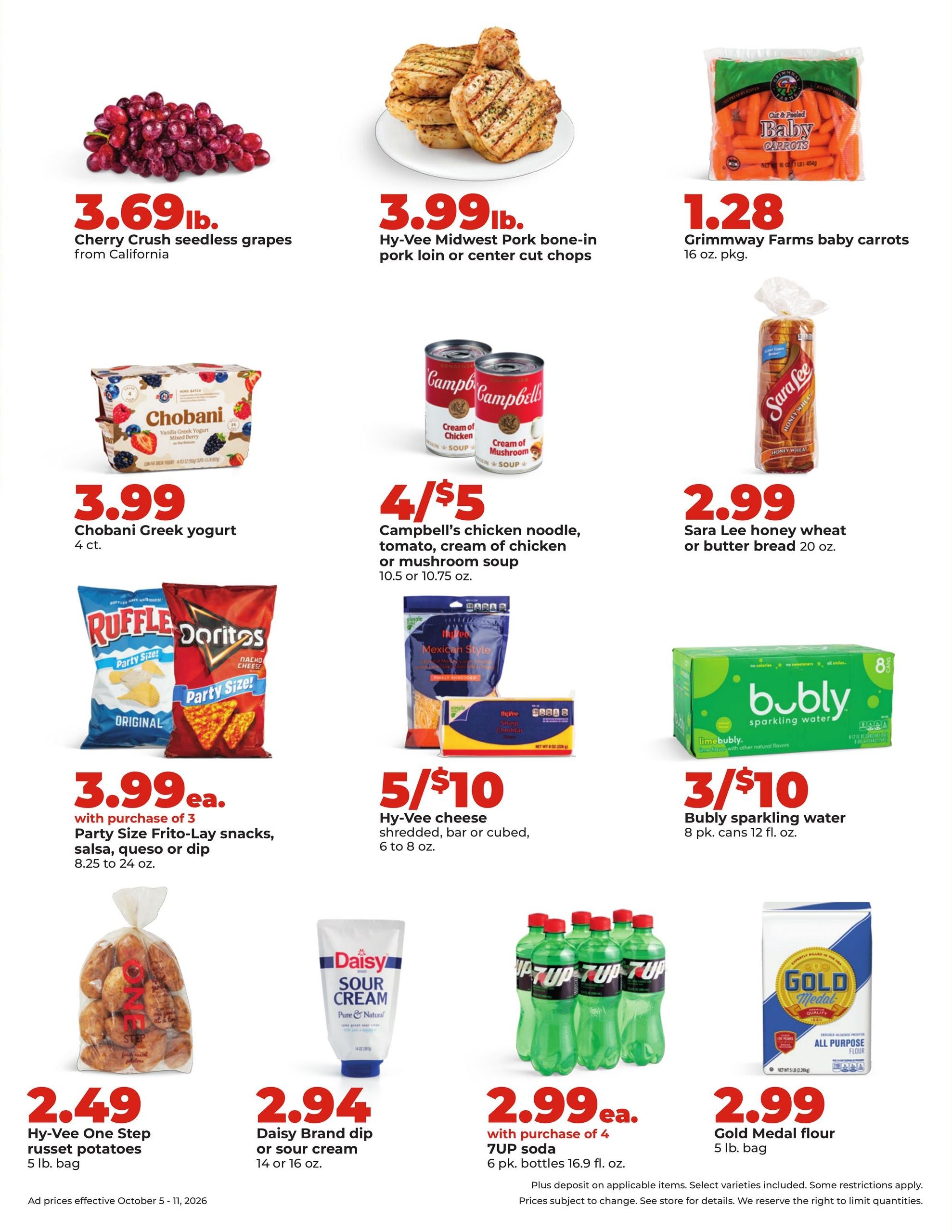 Hy-Vee (Cedar Falls Area, IA) Weekly Ad October 5 - 11, 2026
