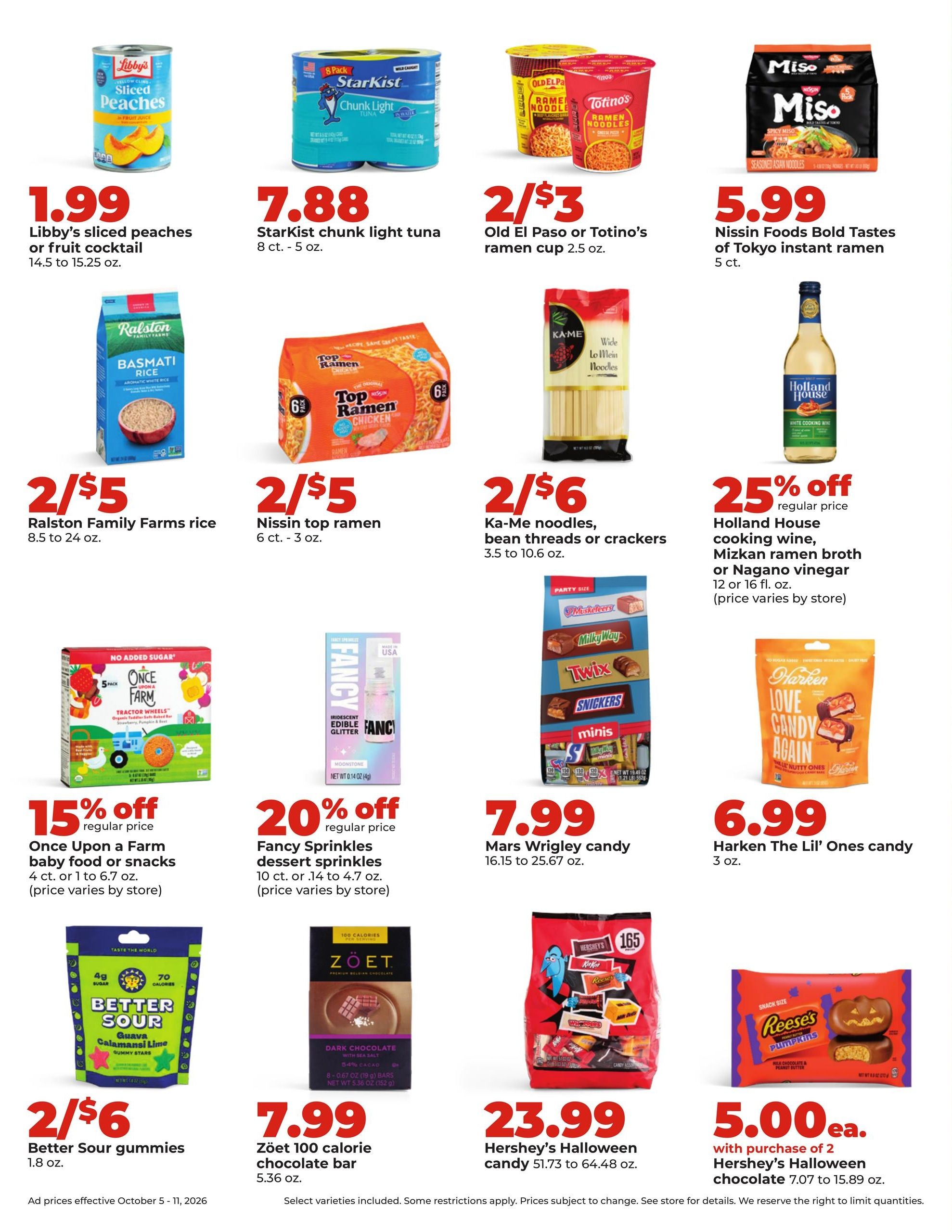 Hy-Vee (Cedar Falls Area, IA) Weekly Ad October 5 - 11, 2026