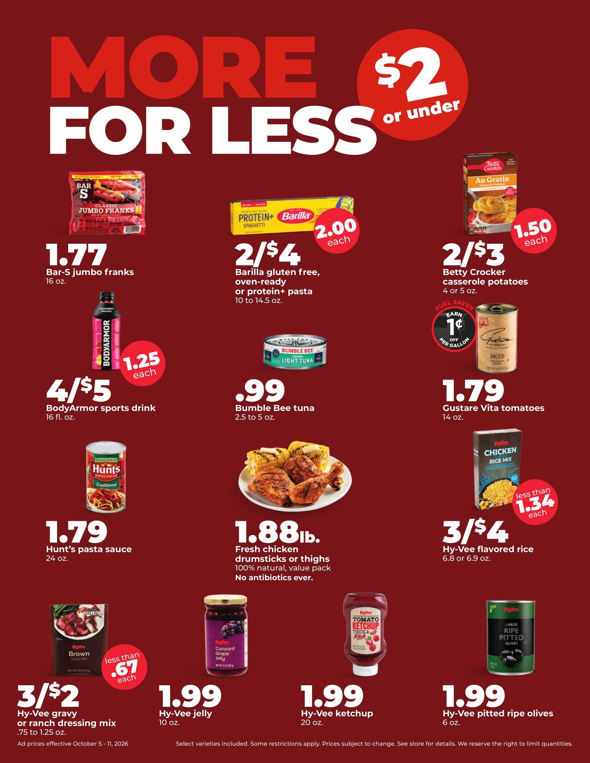 Hy-Vee (Cedar Falls Area, IA) Weekly Ad October 5 - 11, 2026