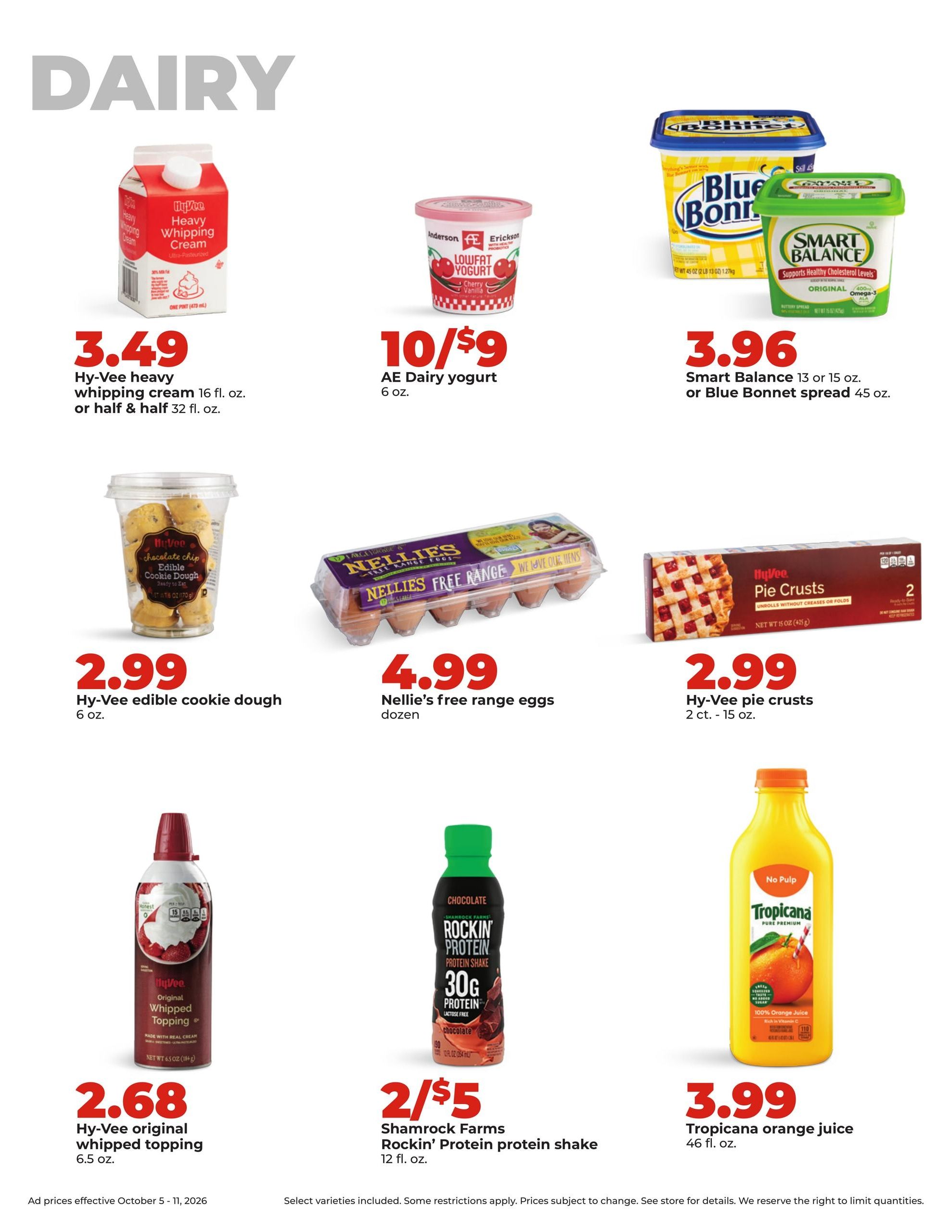 Hy-Vee (Cedar Falls Area, IA) Weekly Ad October 5 - 11, 2026
