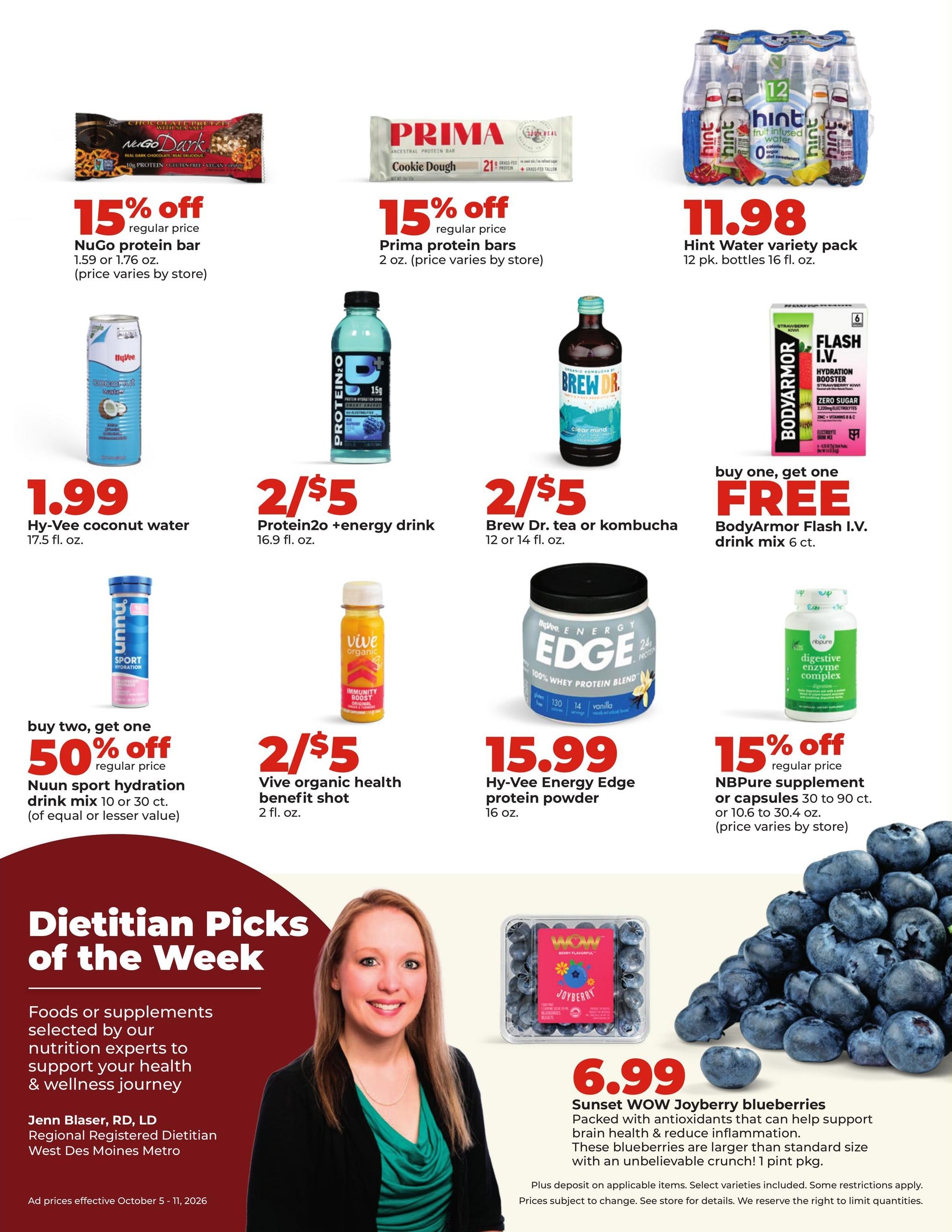 Hy-Vee (Cedar Falls Area, IA) Weekly Ad October 5 - 11, 2026
