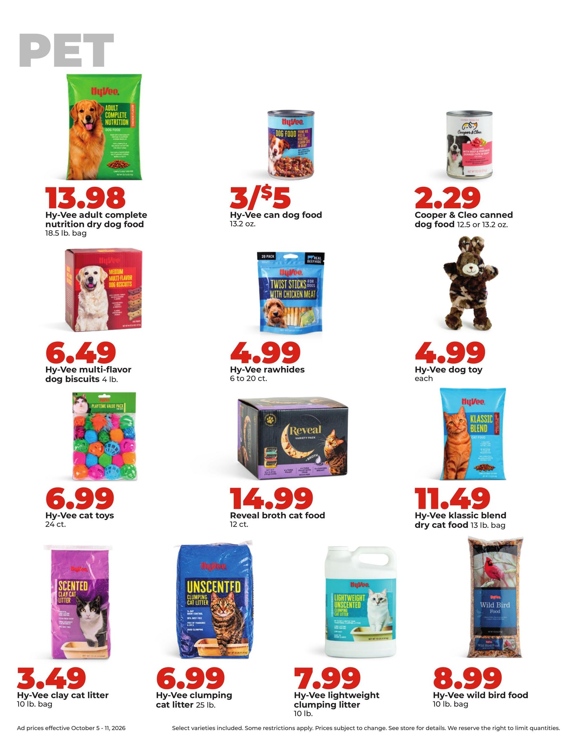 Hy-Vee (Cedar Falls Area, IA) Weekly Ad October 5 - 11, 2026