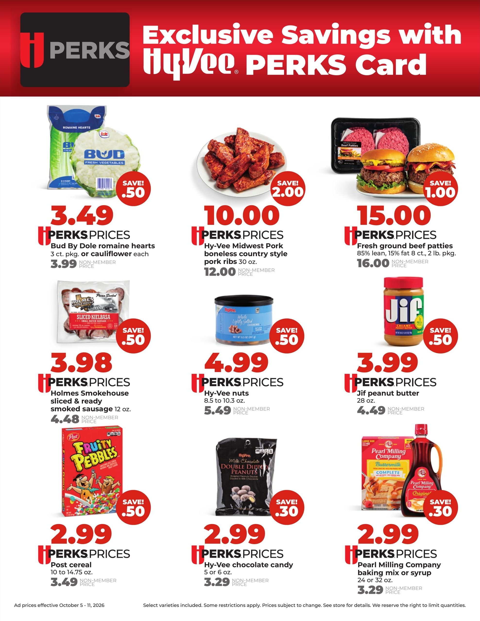 Hy-Vee (Cedar Falls Area, IA) Weekly Ad October 5 - 11, 2026