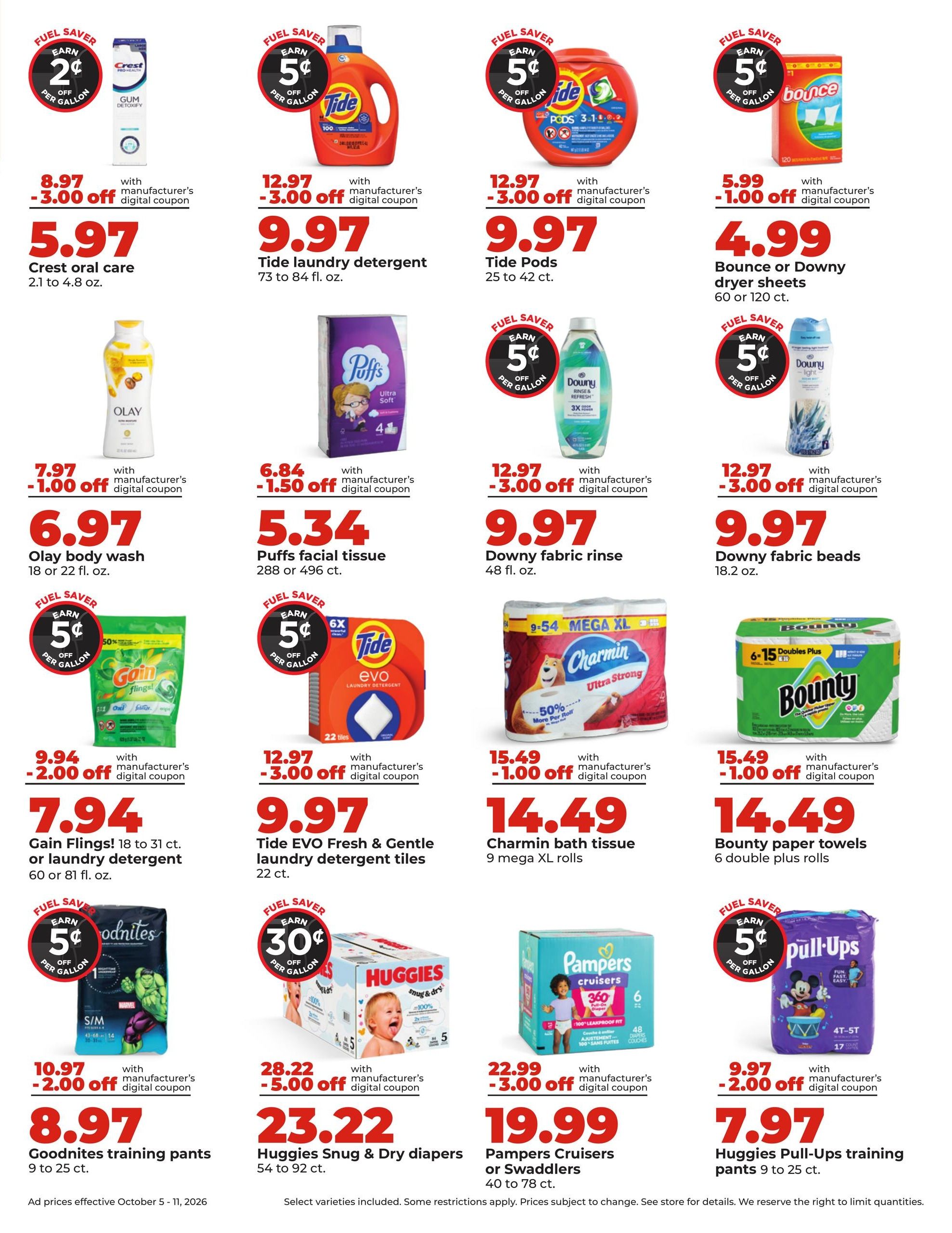 Hy-Vee (Cedar Falls Area, IA) Weekly Ad October 5 - 11, 2026