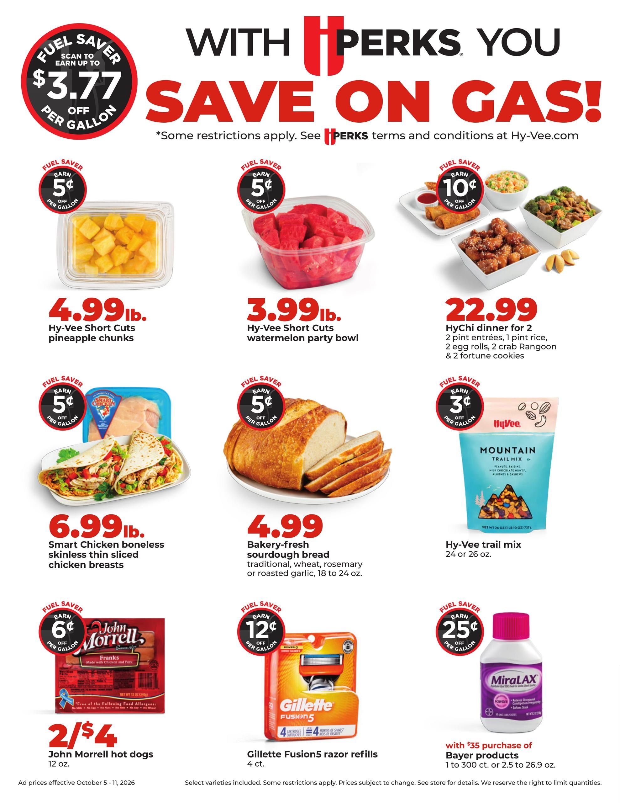 Hy-Vee (Cedar Falls Area, IA) Weekly Ad October 5 - 11, 2026