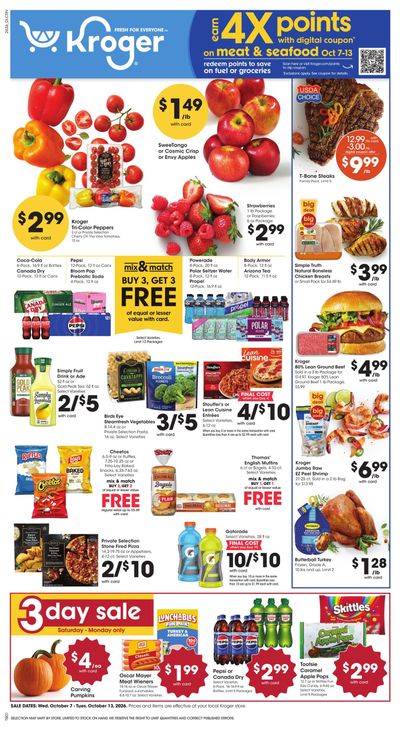 Kroger (Corinth Area, MS) Weekly Ad October 7 - 13, 2026