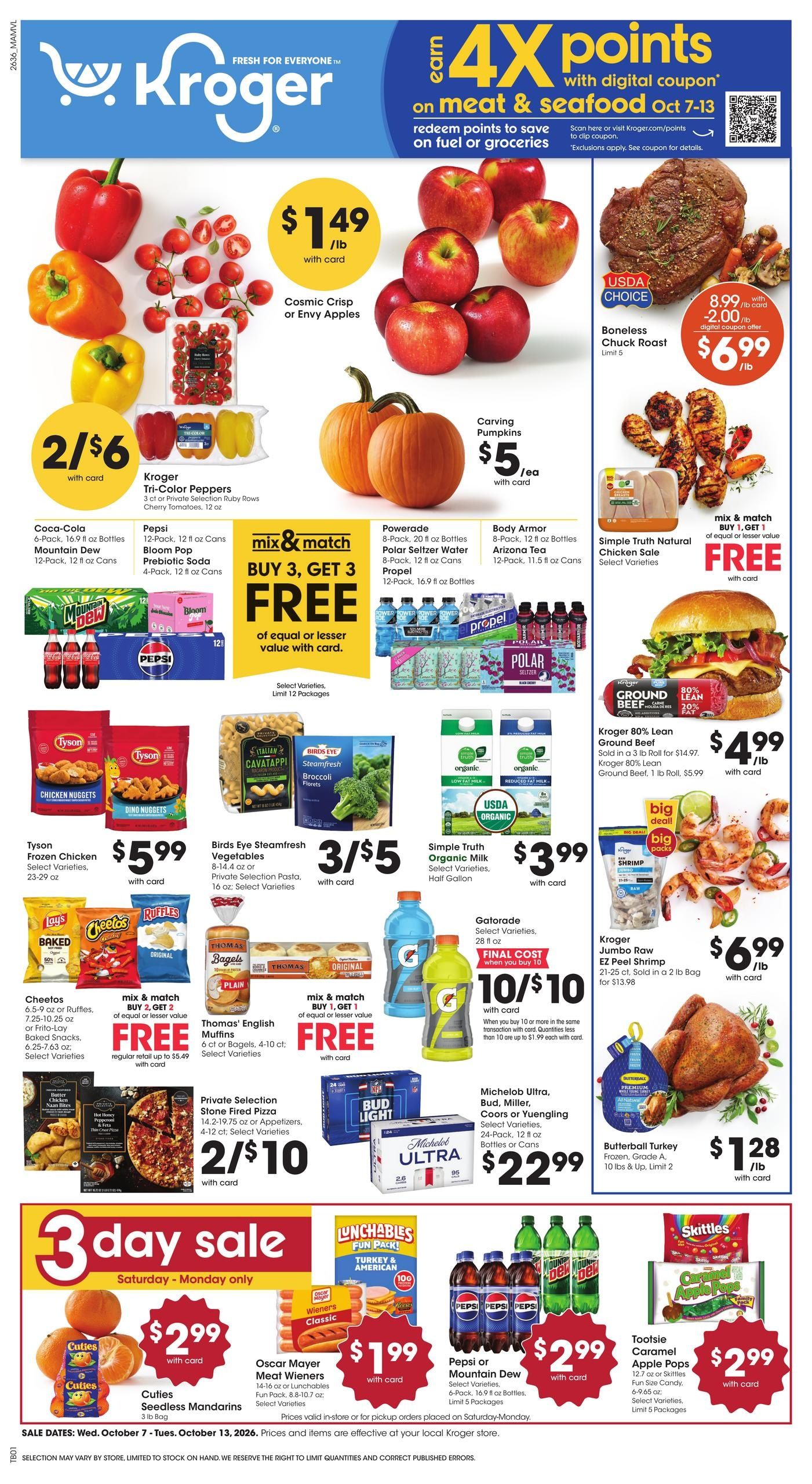 Kroger (Martinsville Area, VA) Weekly Ad October 7 - 13, 2026