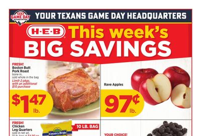 H-E-B (Centerville-Timpson Area, TX) Weekly Ad October 7 - 13, 2026