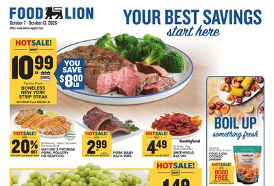 Food Lion (Orbisonia Area, PA) Weekly Ad October 7 - 13, 2026