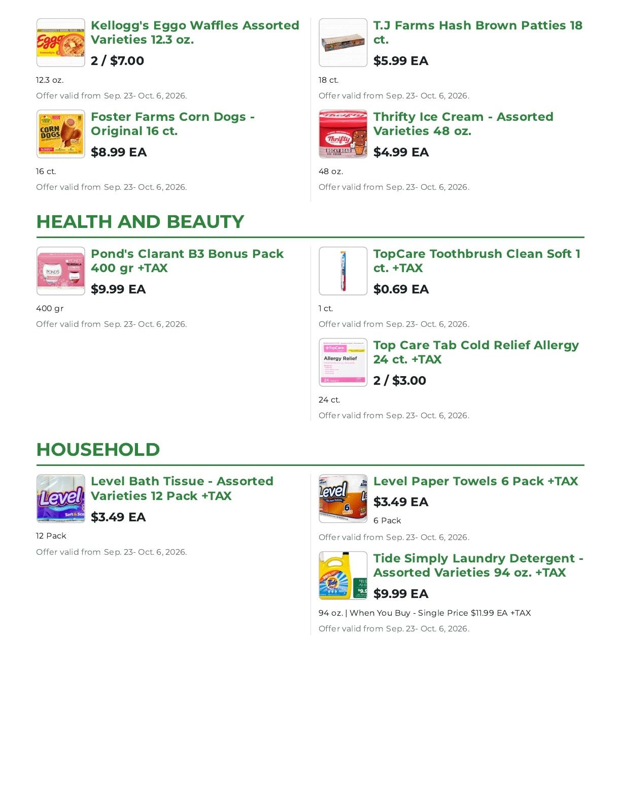Northgate Market Weekly Ad September 23 - October 6, 2026