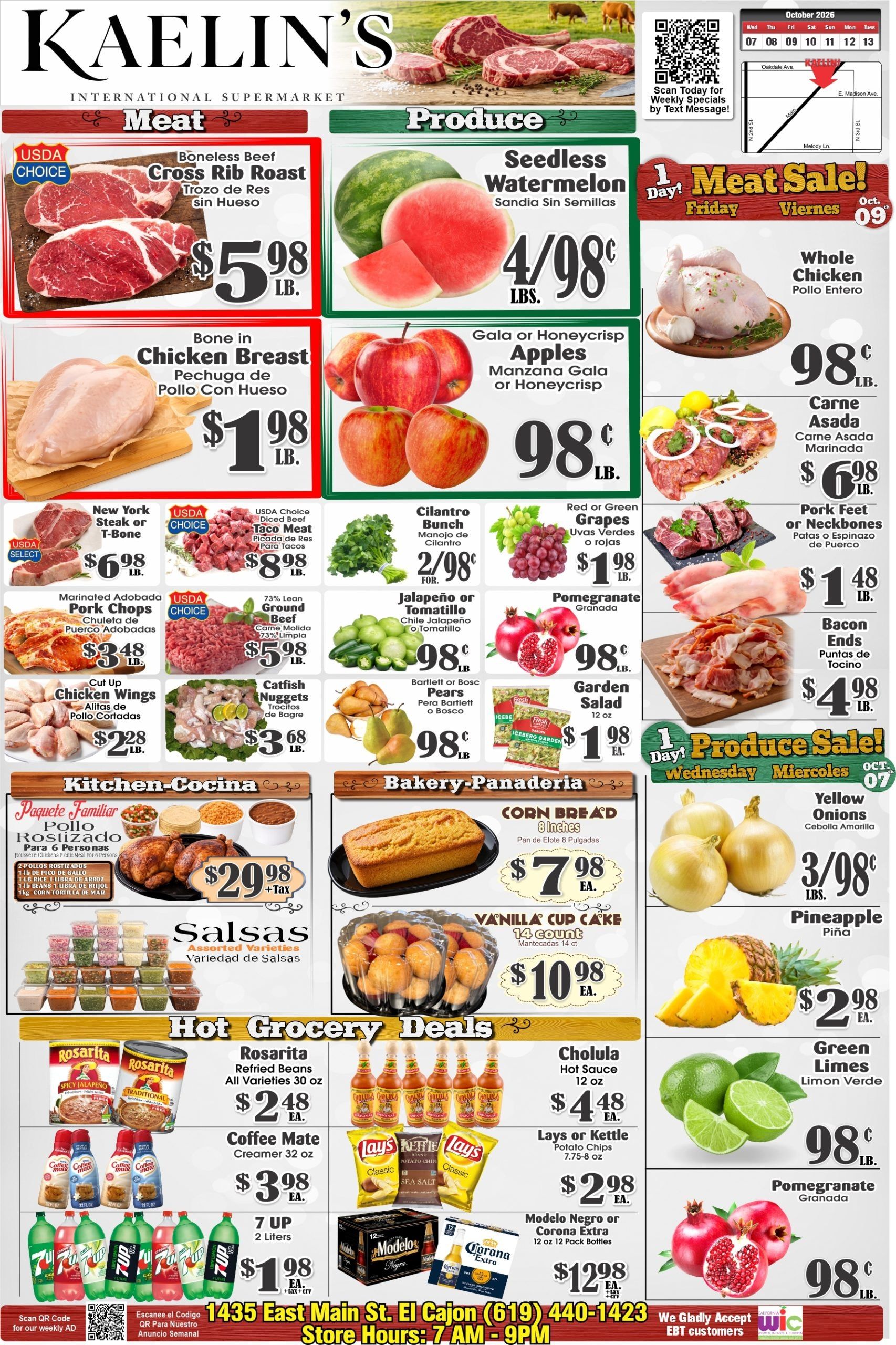 Kaelin's Market Weekly Ad October 7 - 13, 2026