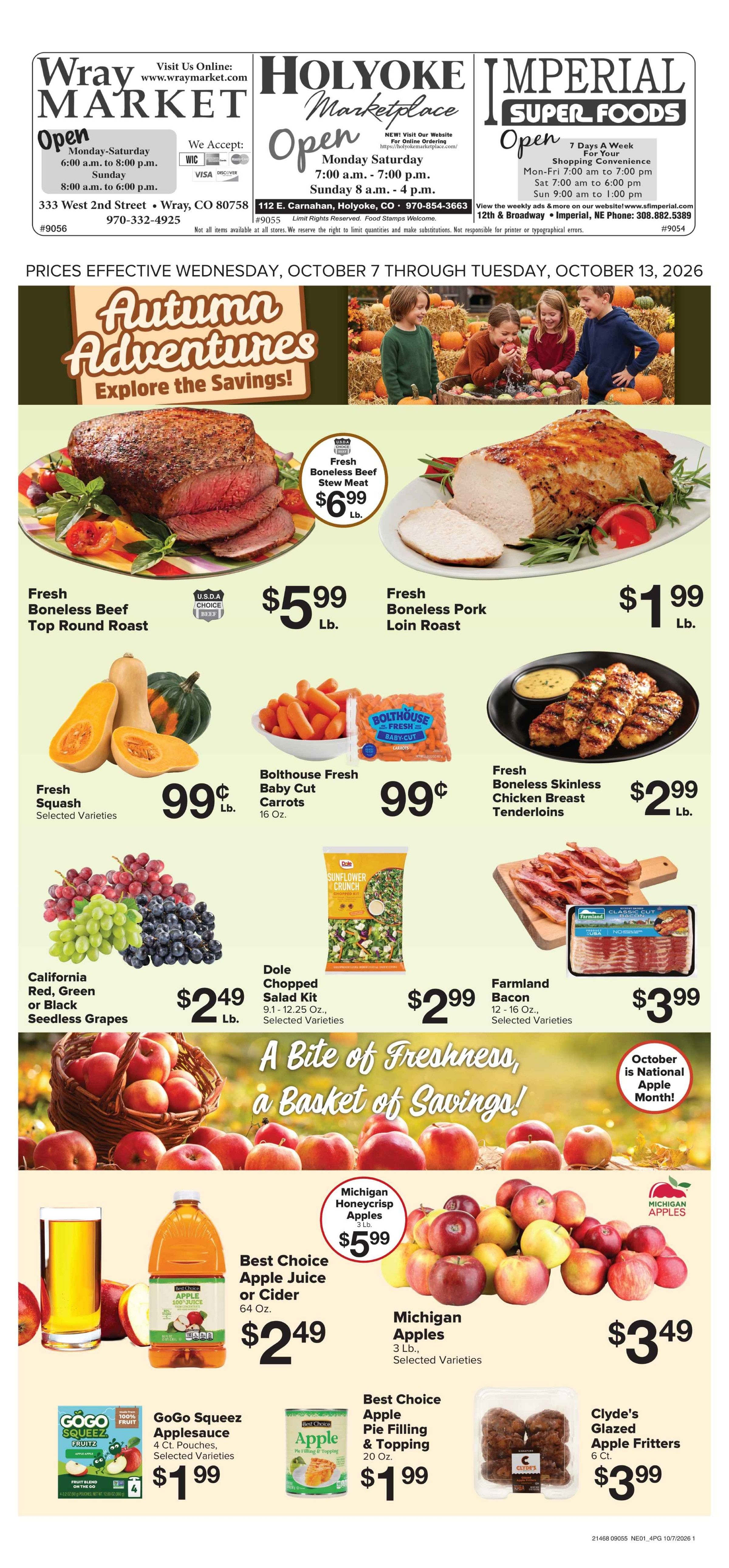 Imperial Superfoods Great Deals This Week! Weekly Ad October 7 - 13, 2026