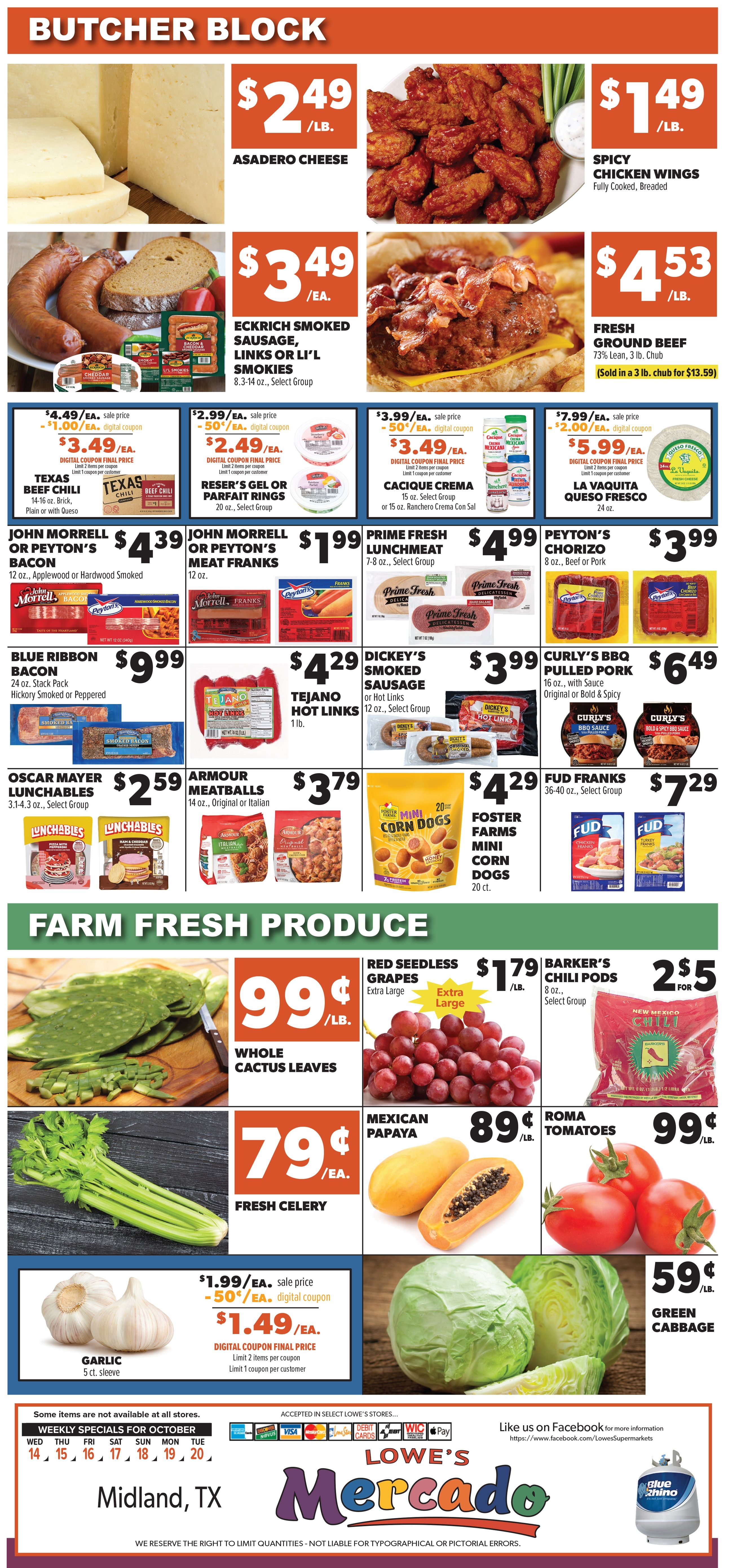 Lowe's Mercado (Midland, TX) Weekly Ad October 14 - 20, 2026