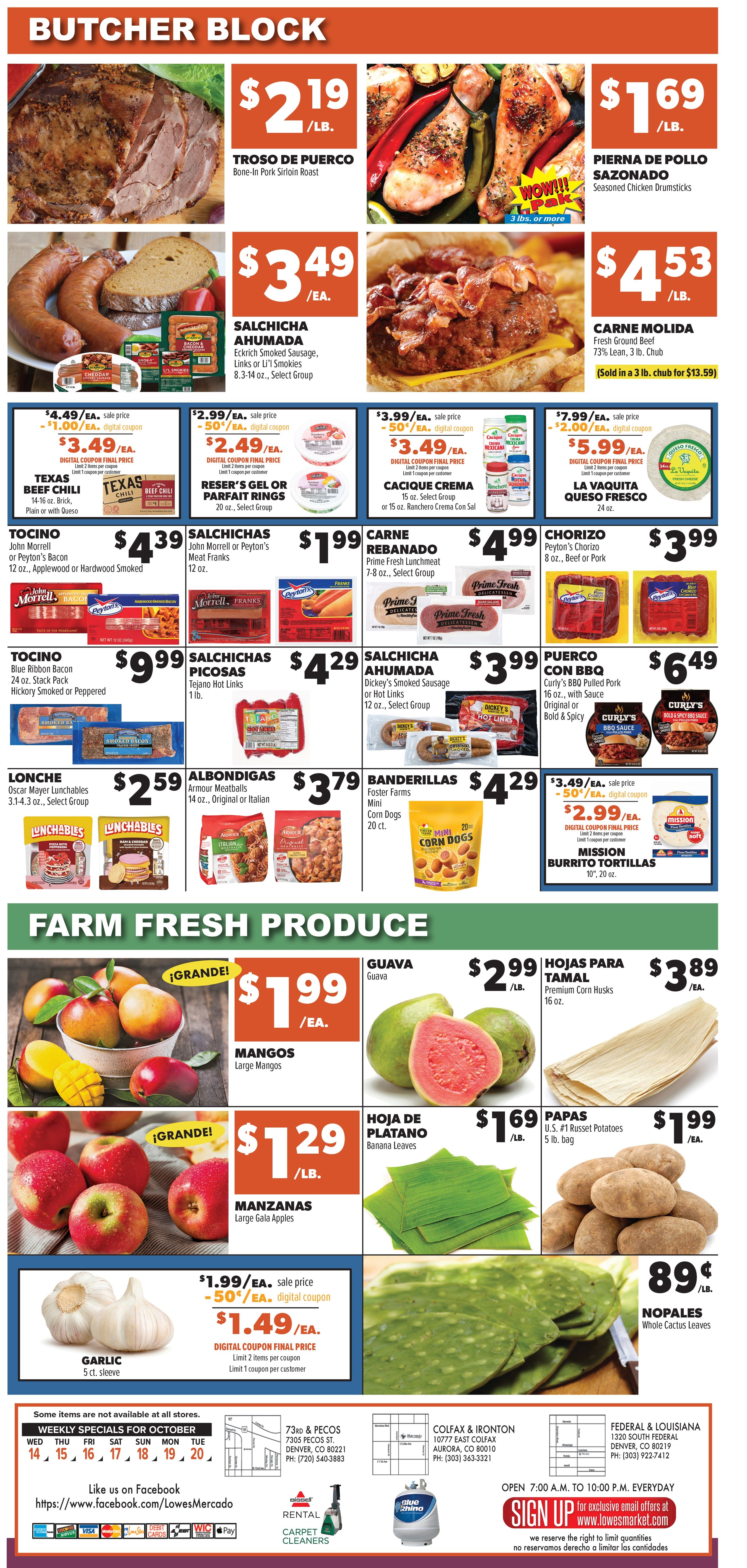Lowe's Mercado (Colorado) Weekly Ad October 14 - 20, 2026