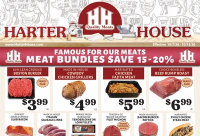 Harter House Weekly Ad October 7 - 13, 2026