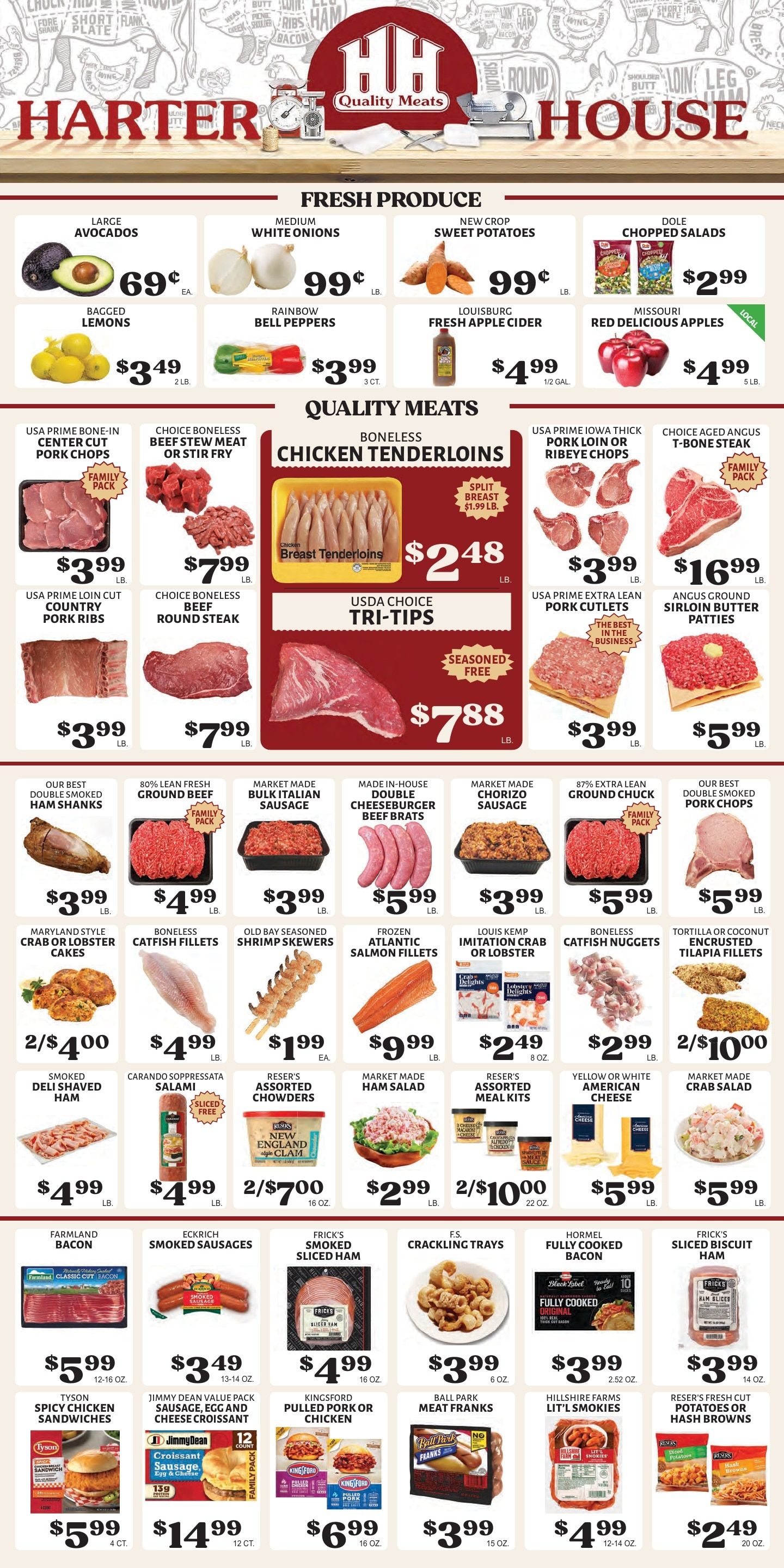 Harter House Weekly Ad October 7 - 13, 2026