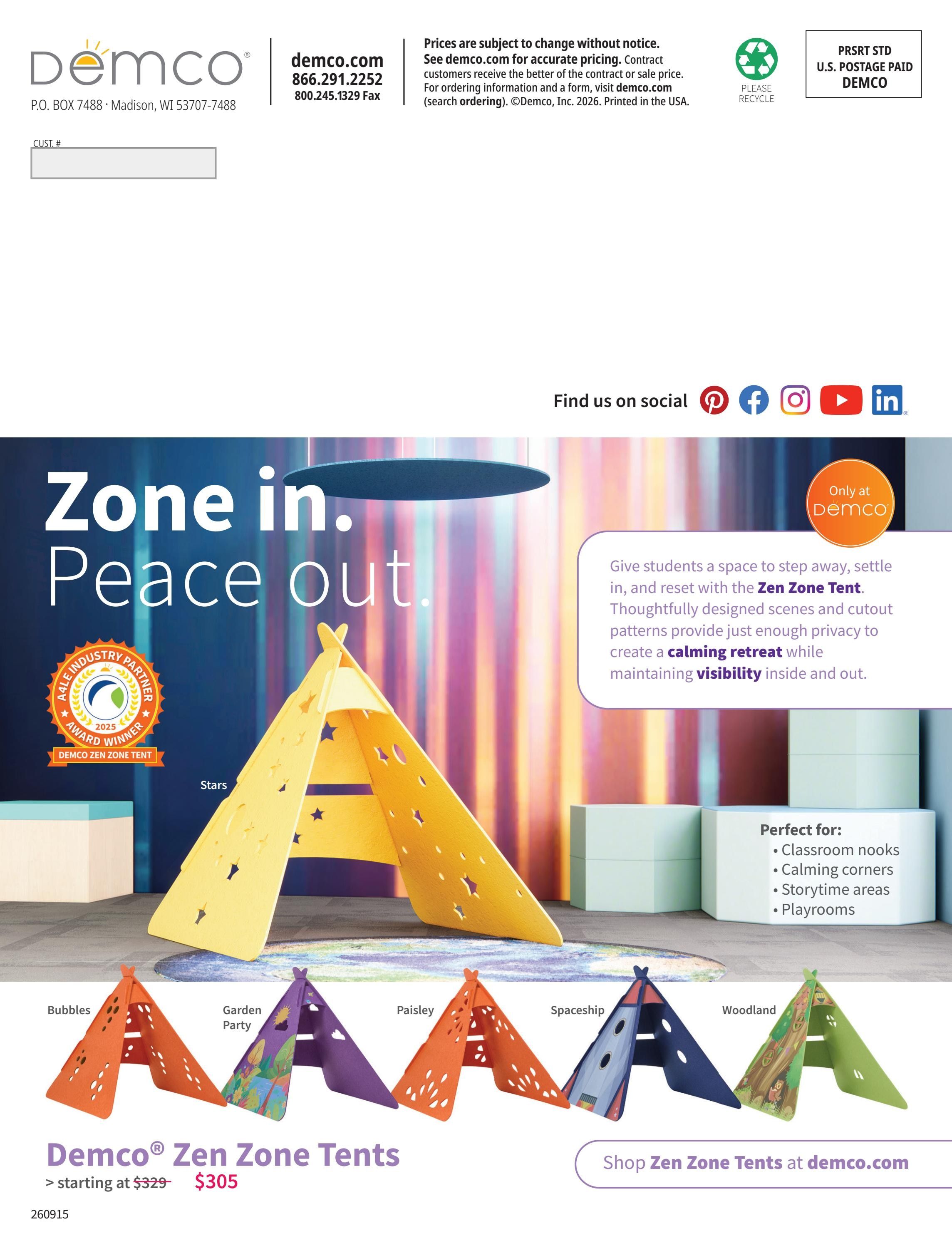 Demco Library Fall Essentials Weekly Ad January 1 - December 31, 2026