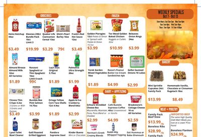 Glatt Mart Weekly Ad October 7 - 13, 2026