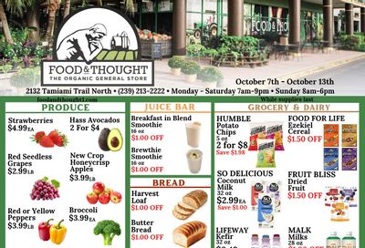 Food & Thought Weekly Ad October 7 - 13, 2026