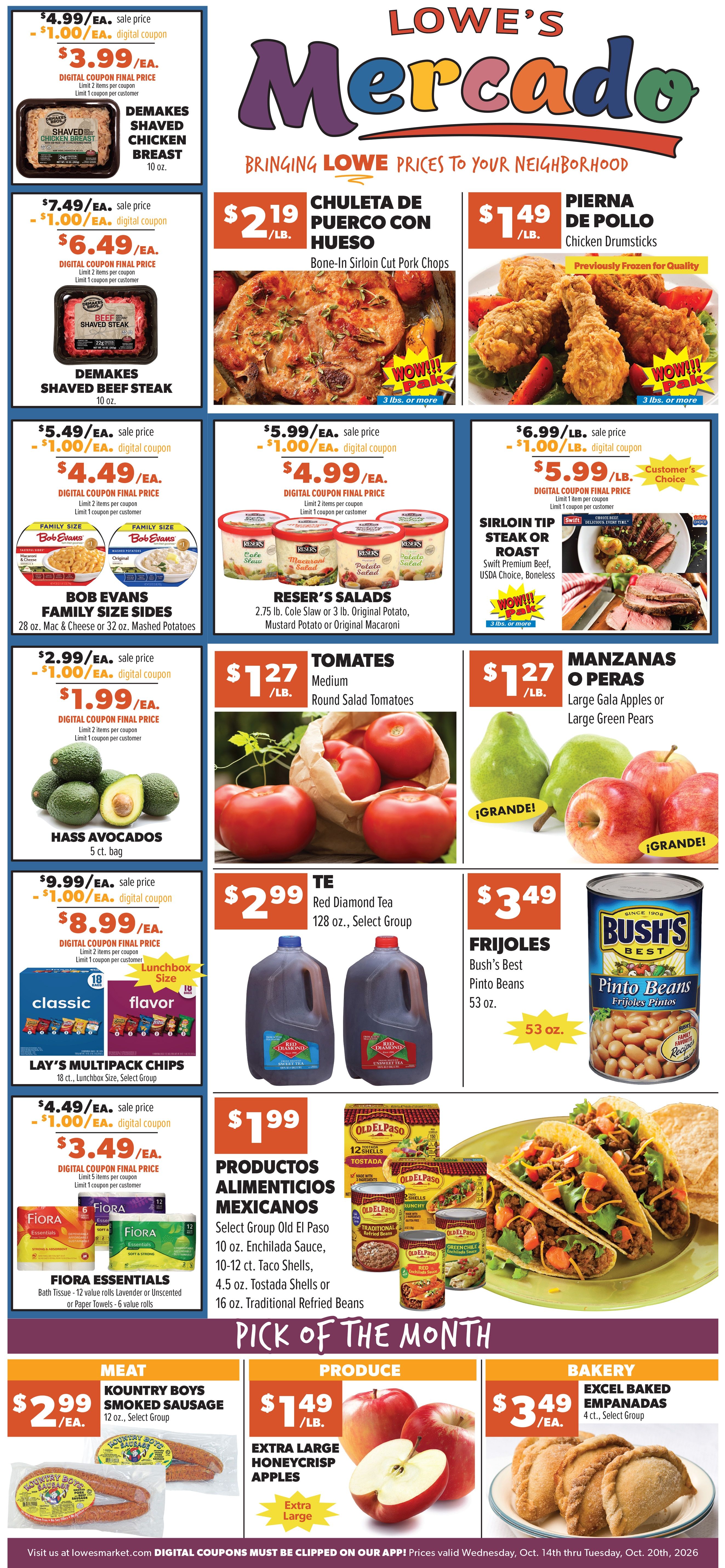 Lowe's Mercado (Texas) Weekly Ad October 14 - 20, 2026
