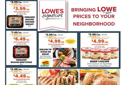 Lowe's Signature Market Weekly Ad October 14 - 20, 2026