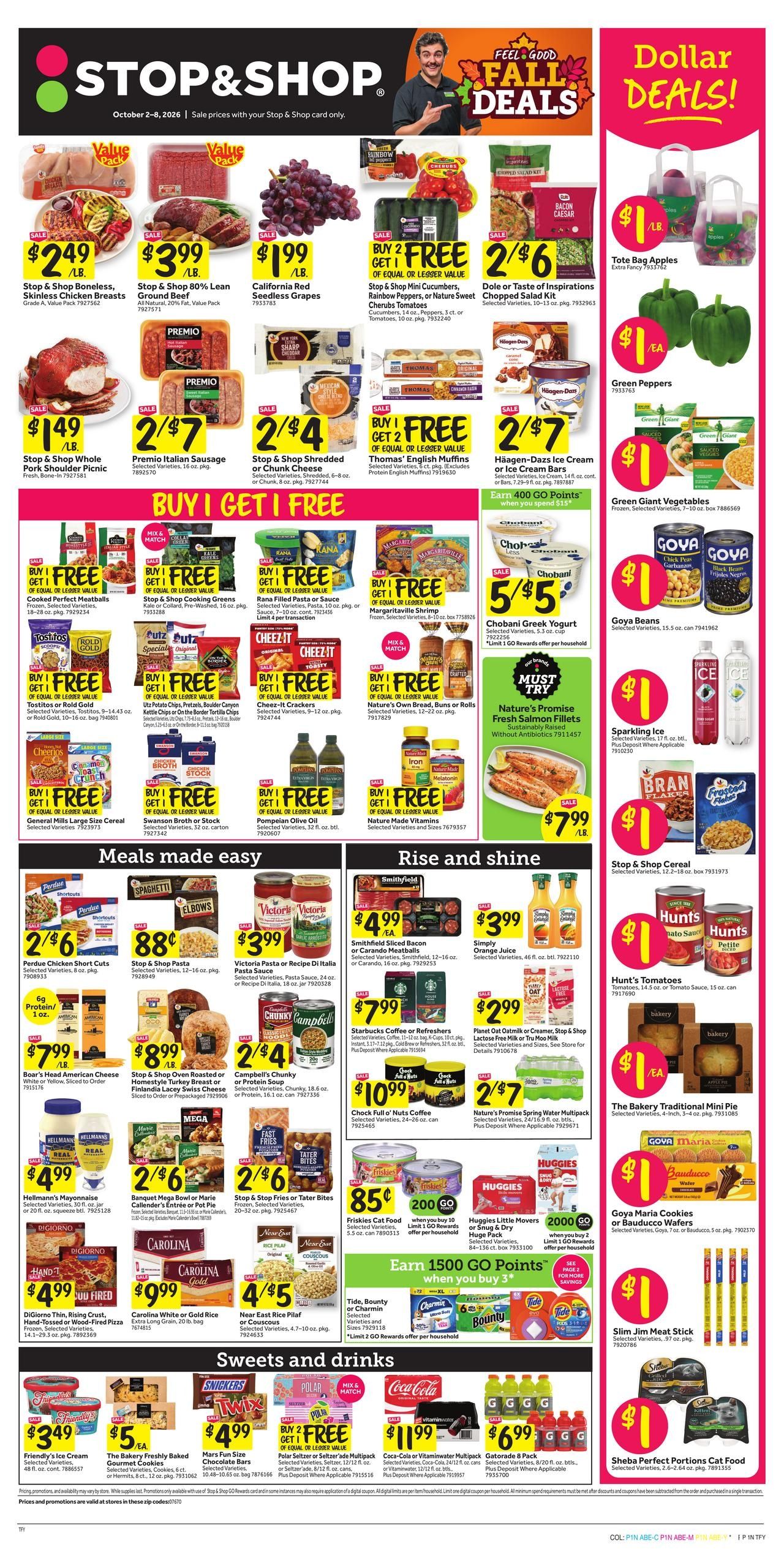 Stop & Shop (Cresskill-Tenafly Area, NJ) Weekly Ad October 2 - 8, 2026